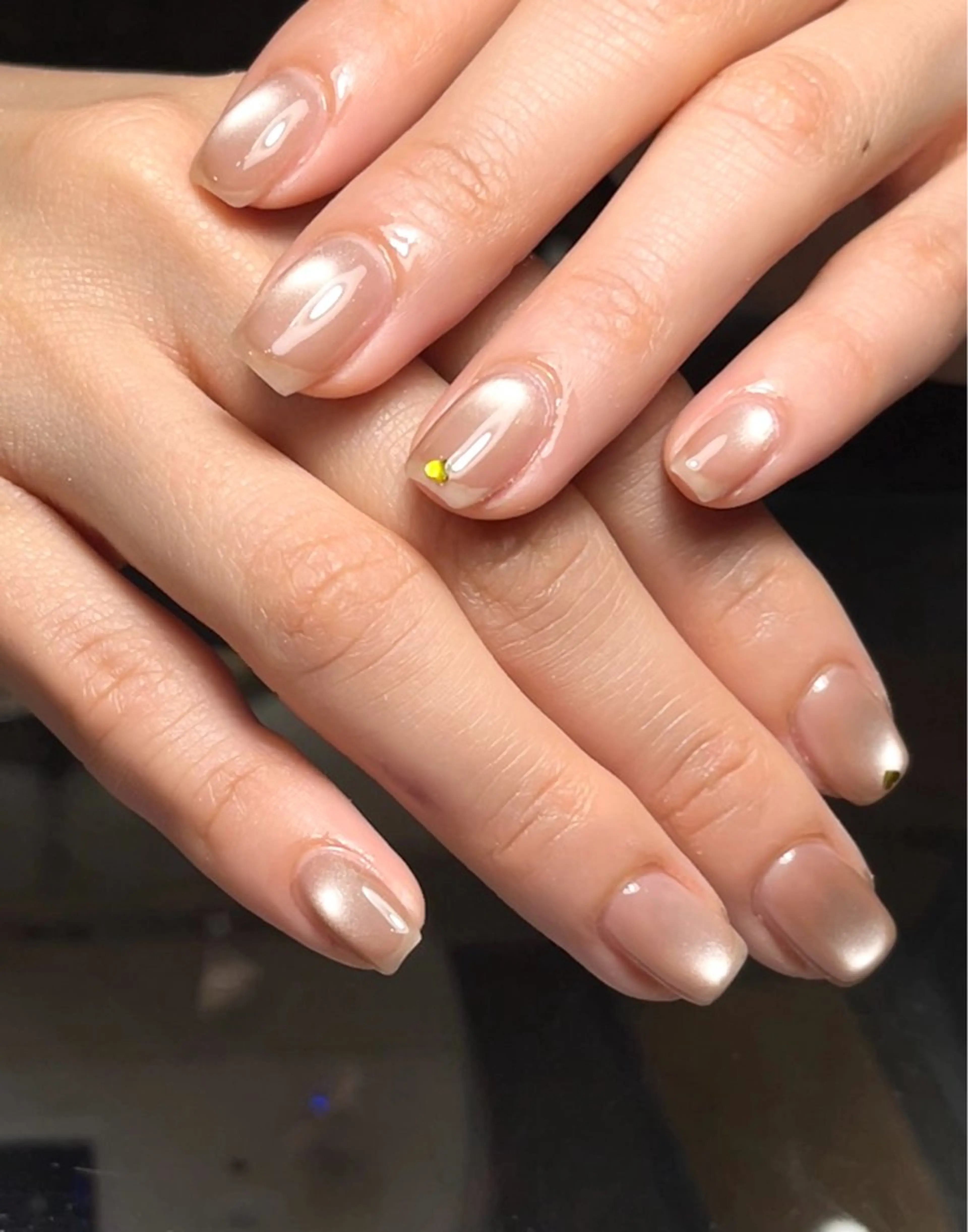 ネイル ハート ワンカラーネイル 🌻Sunrich Fuka🌻のネイルデザイン