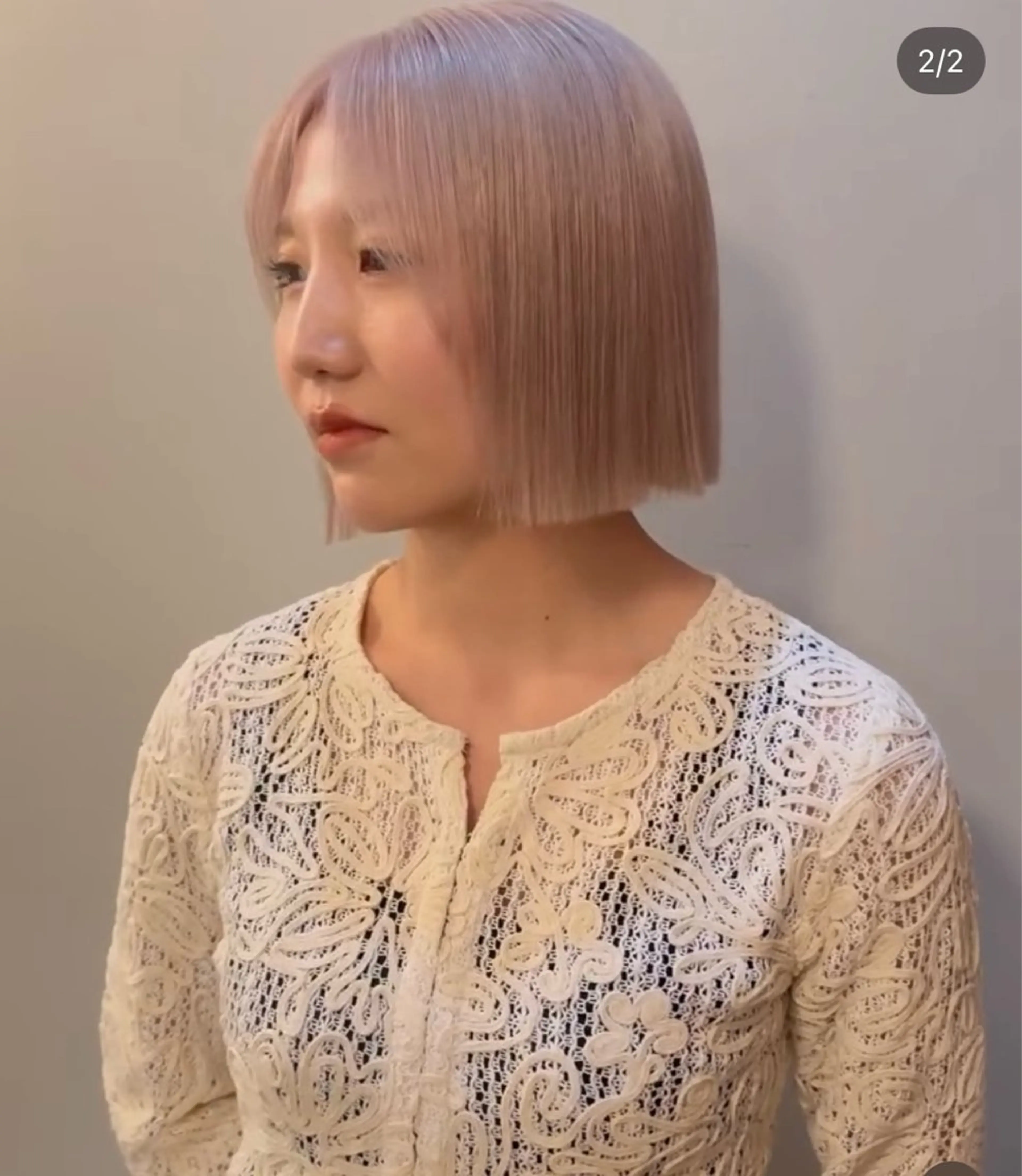 ショート カラー 透明感/暖色カラー ミウのヘアスタイル