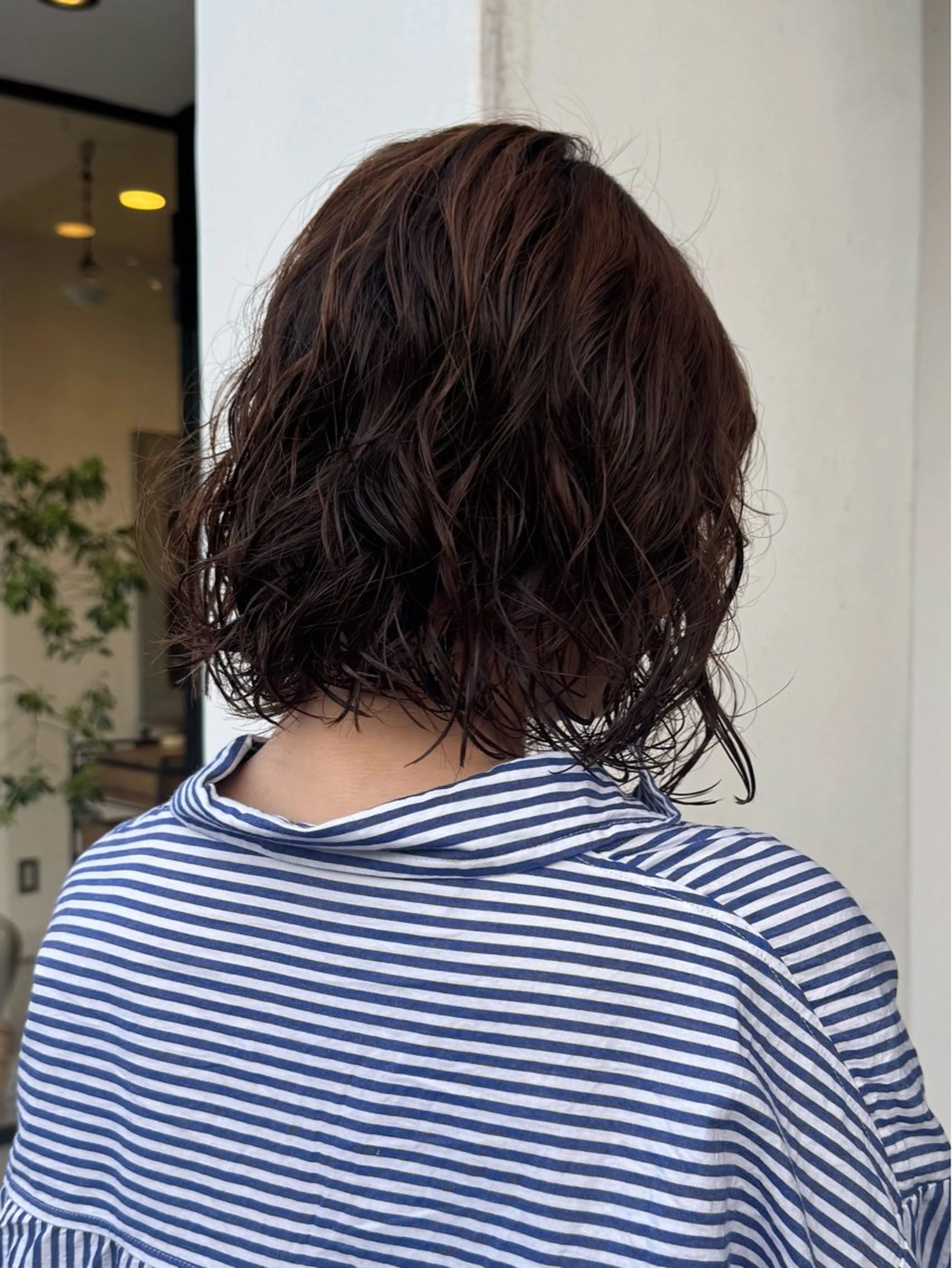 ミディアム パーマ メンズ ハロウ momonaのヘアスタイル