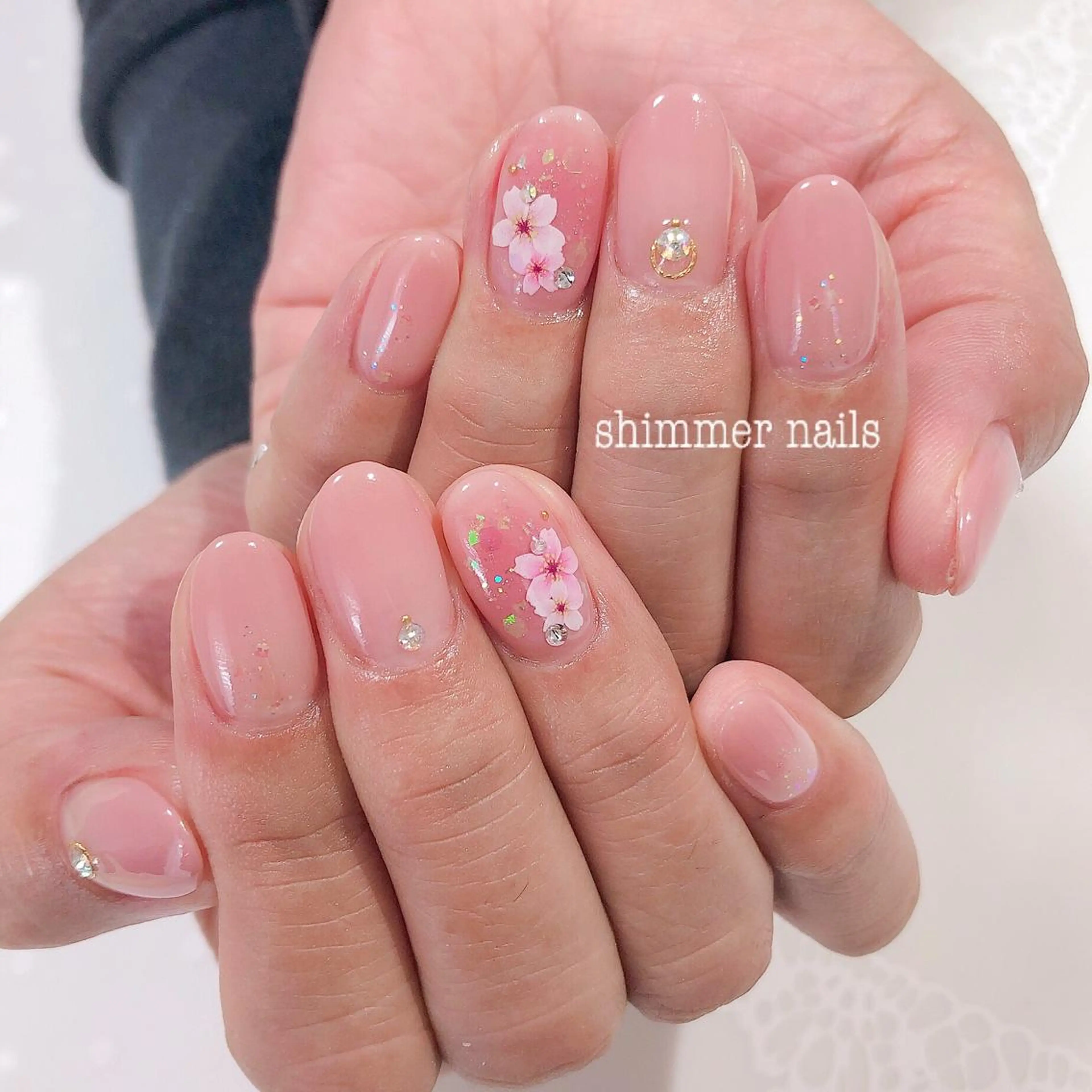 ネイル 桜ネイル shimmer nailsのネイルデザイン