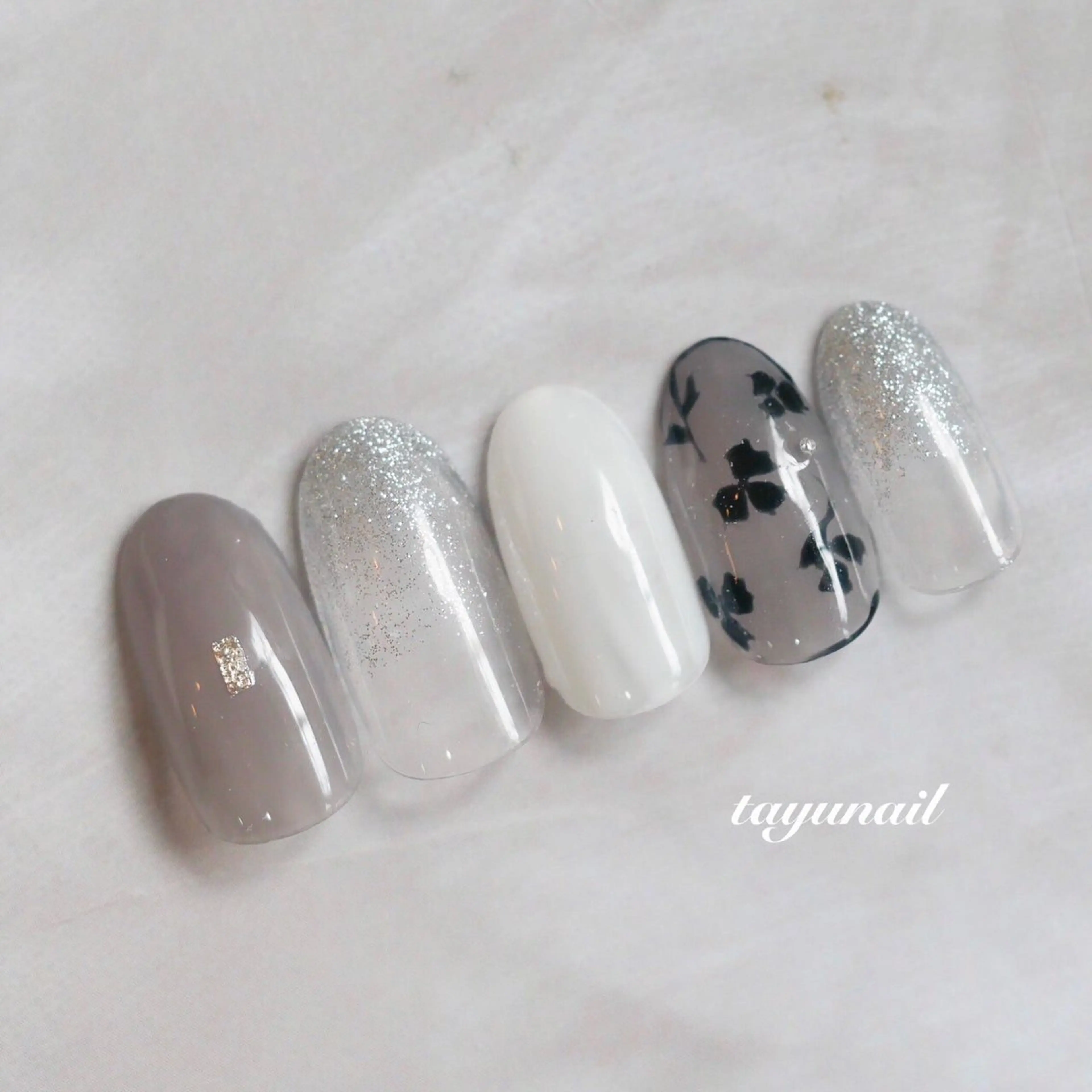 ネイル アートネイル ジェルネイル パラジェル 夏ネイル ハンドネイル ネイルサロン 【たゆnail】のネイルデザイン