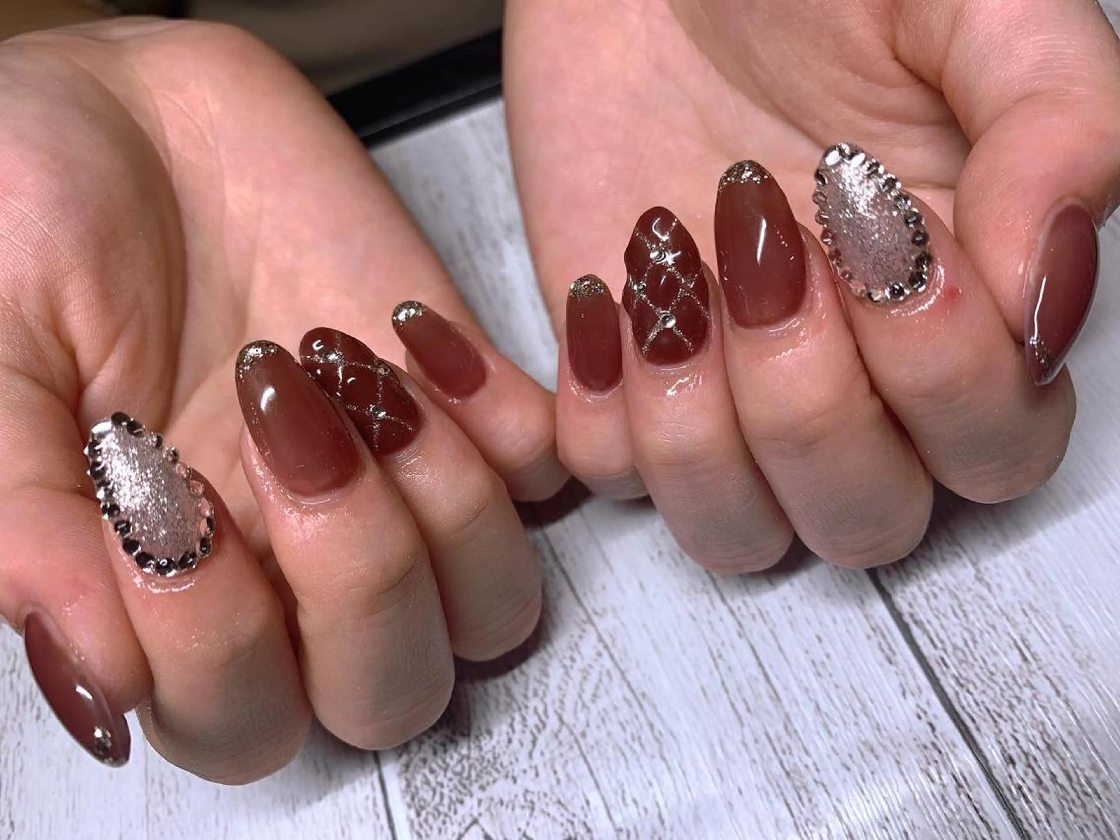 ネイル スカルプネイル ショートネイル Nail &Beauty Salon ☆Kirari☆所属・ビューティサロン ☆Kirari☆のネイルデザイン