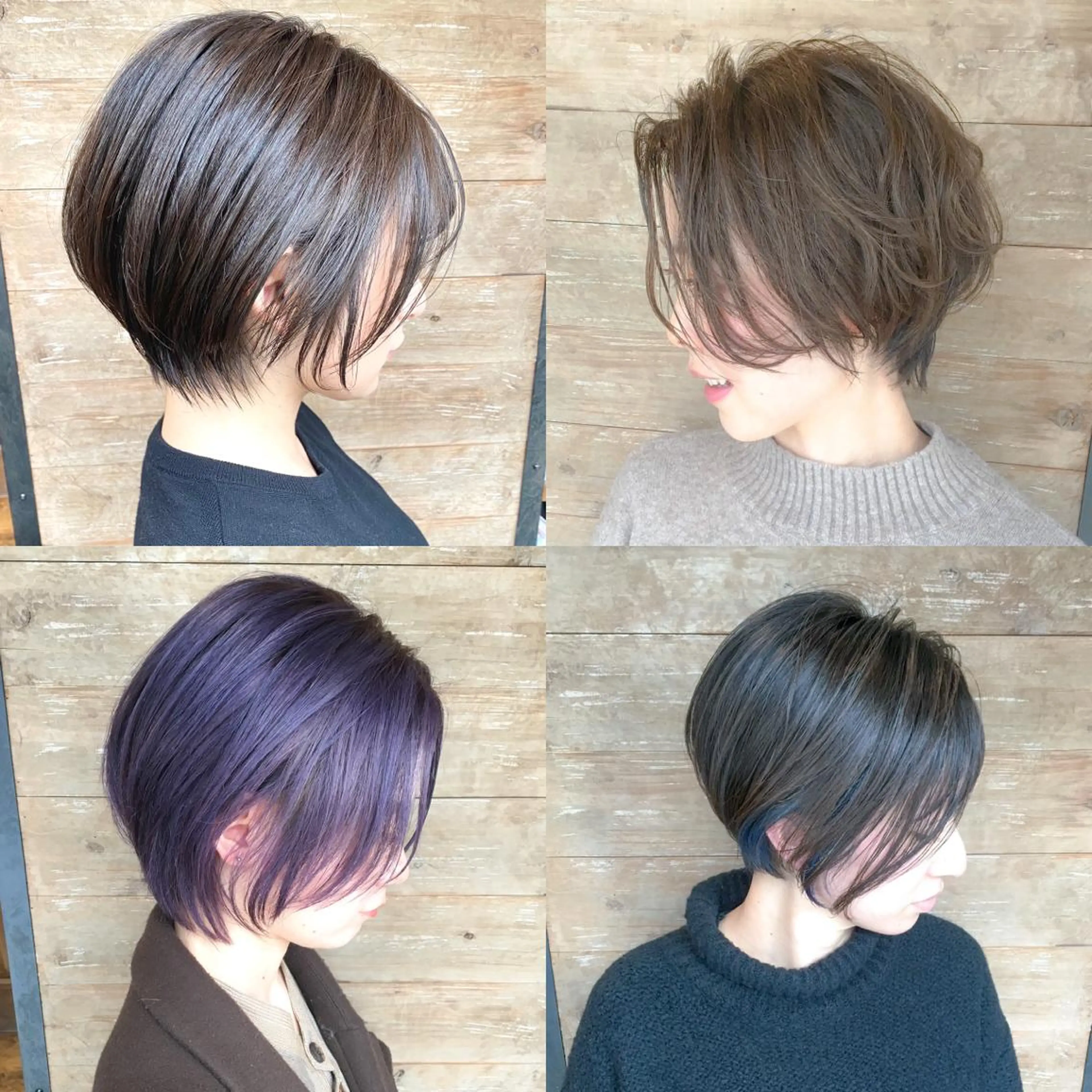 ショート カラー ショートボブ ハンサムショート アディクシーカラー バレイヤージュ ベージュカラー 中田 敏明のヘアスタイル