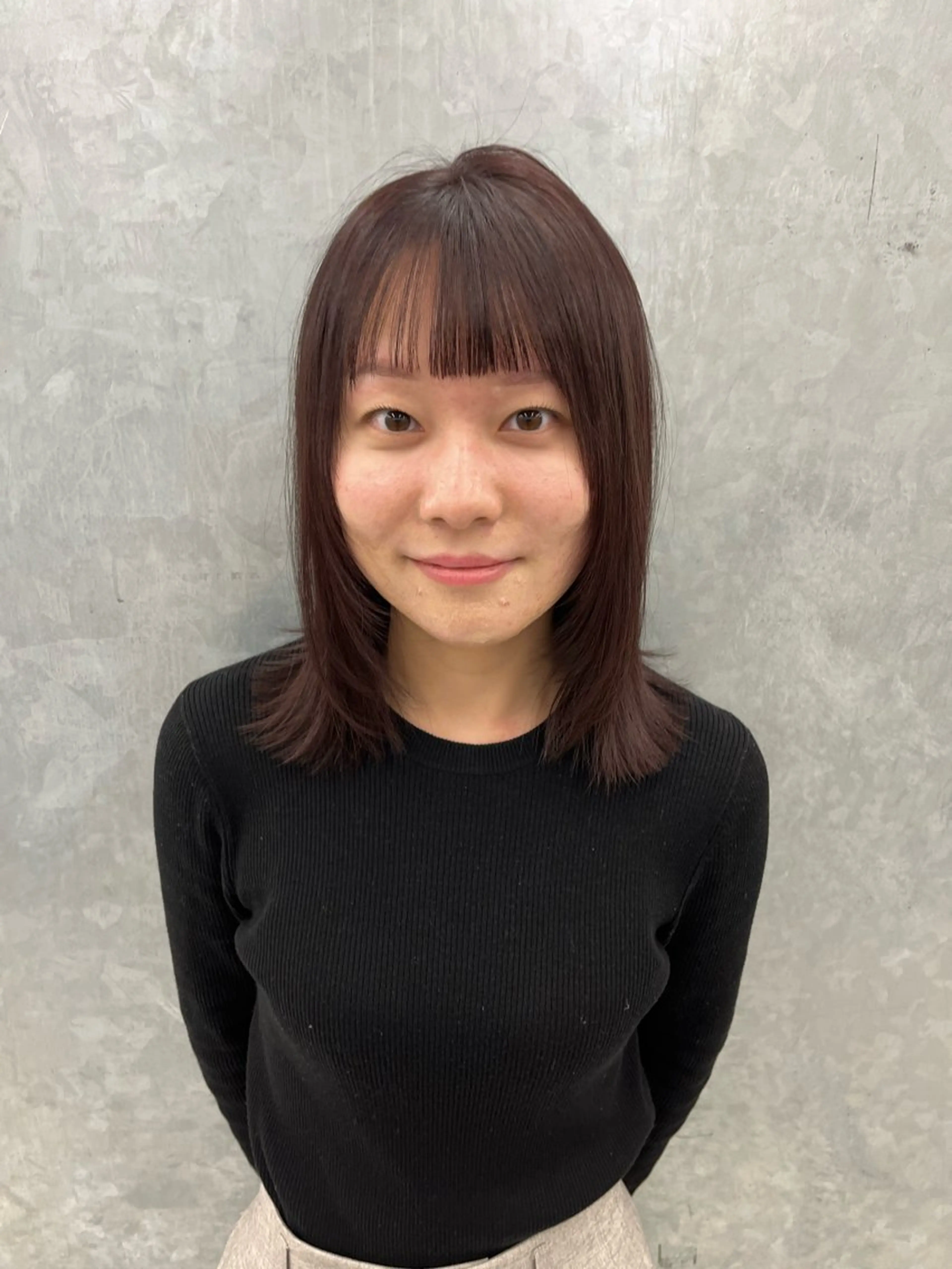 ミディアム カット ヘアカラー トリートメント 神作 汐里　江古田 /透明感カラー🌿のヘアスタイル