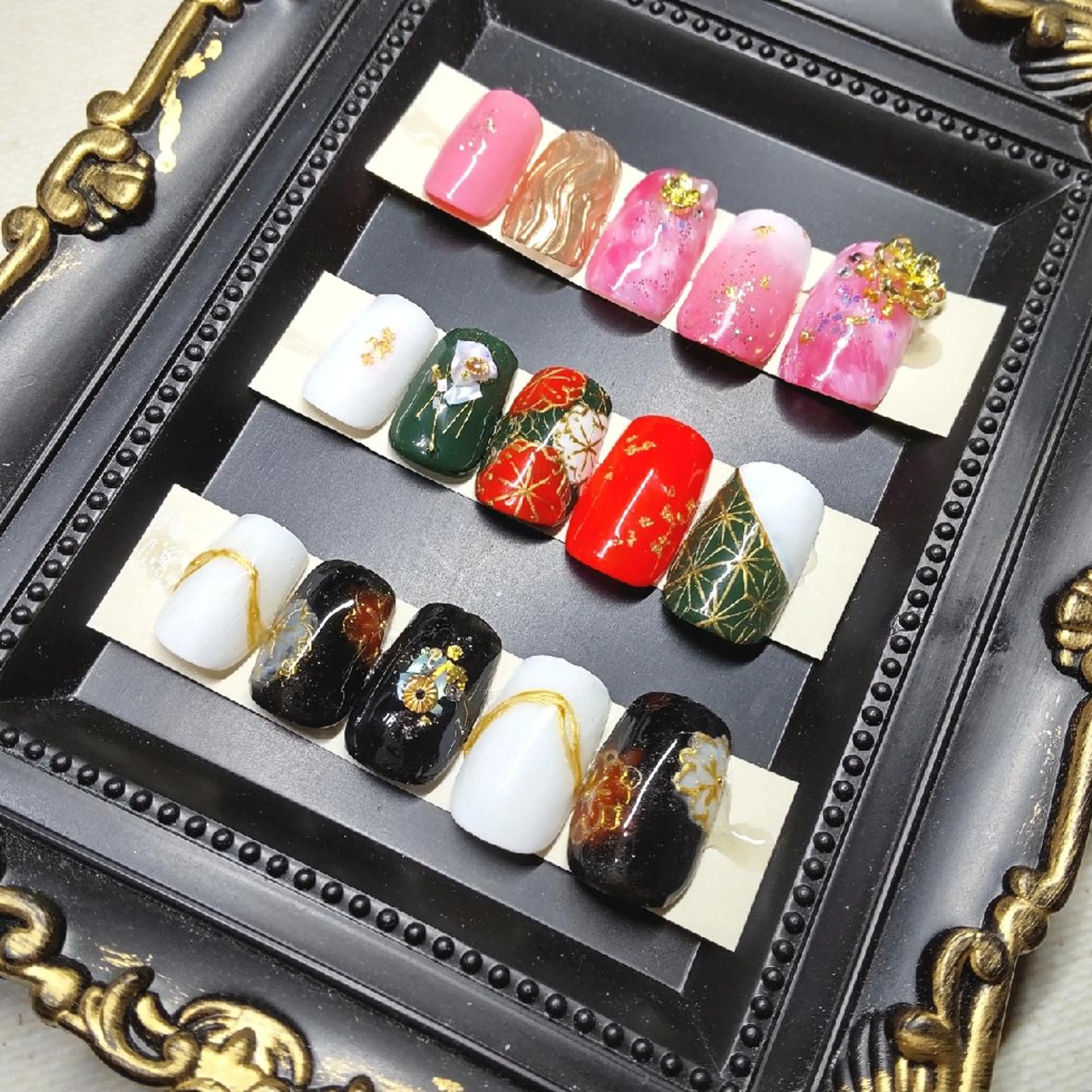 ネイル 成人式 ひだか あいこのネイルデザイン