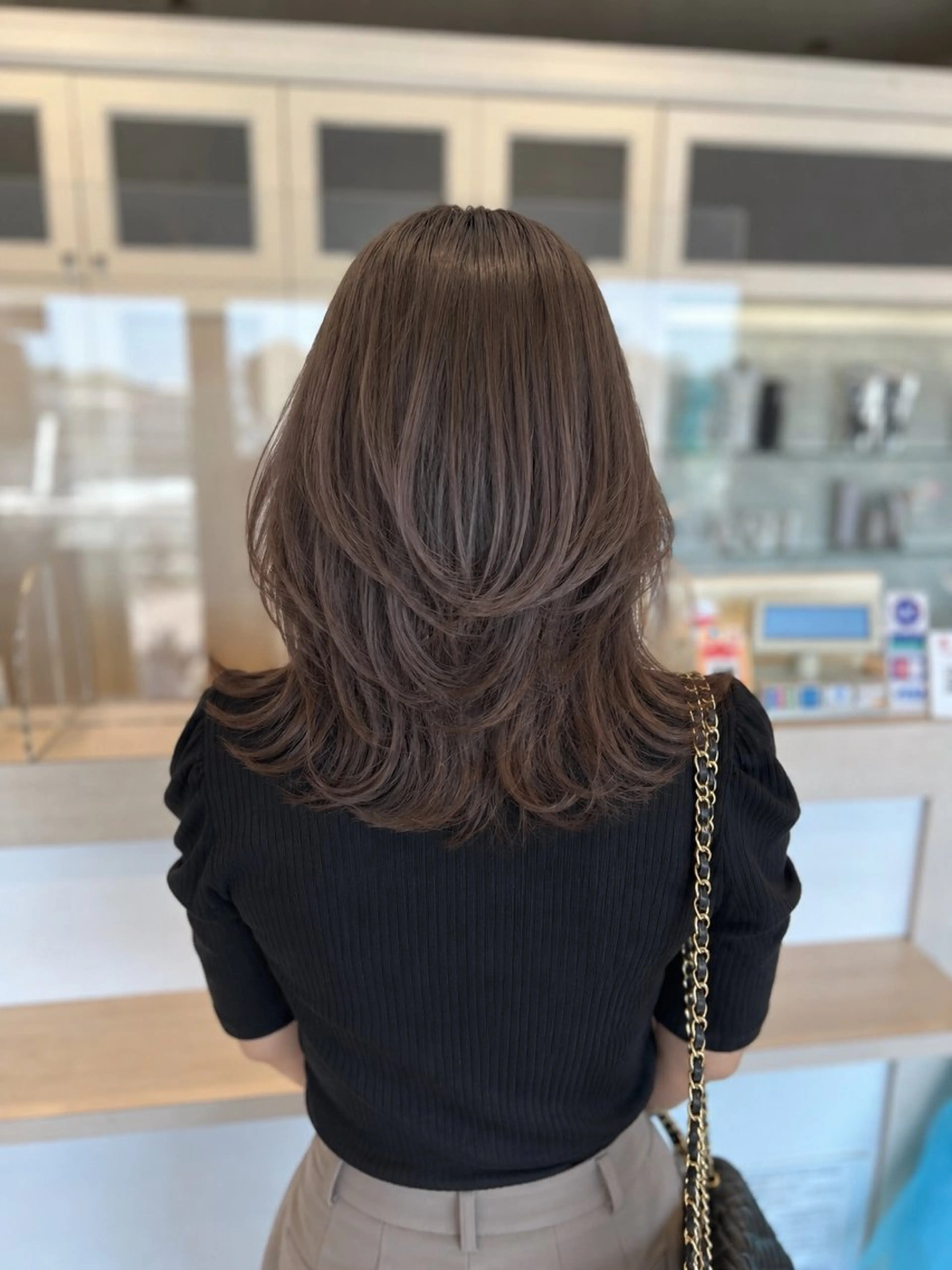 セミロング カラー カット ヘアカラー トリートメント 金子 直樹のヘアスタイル
