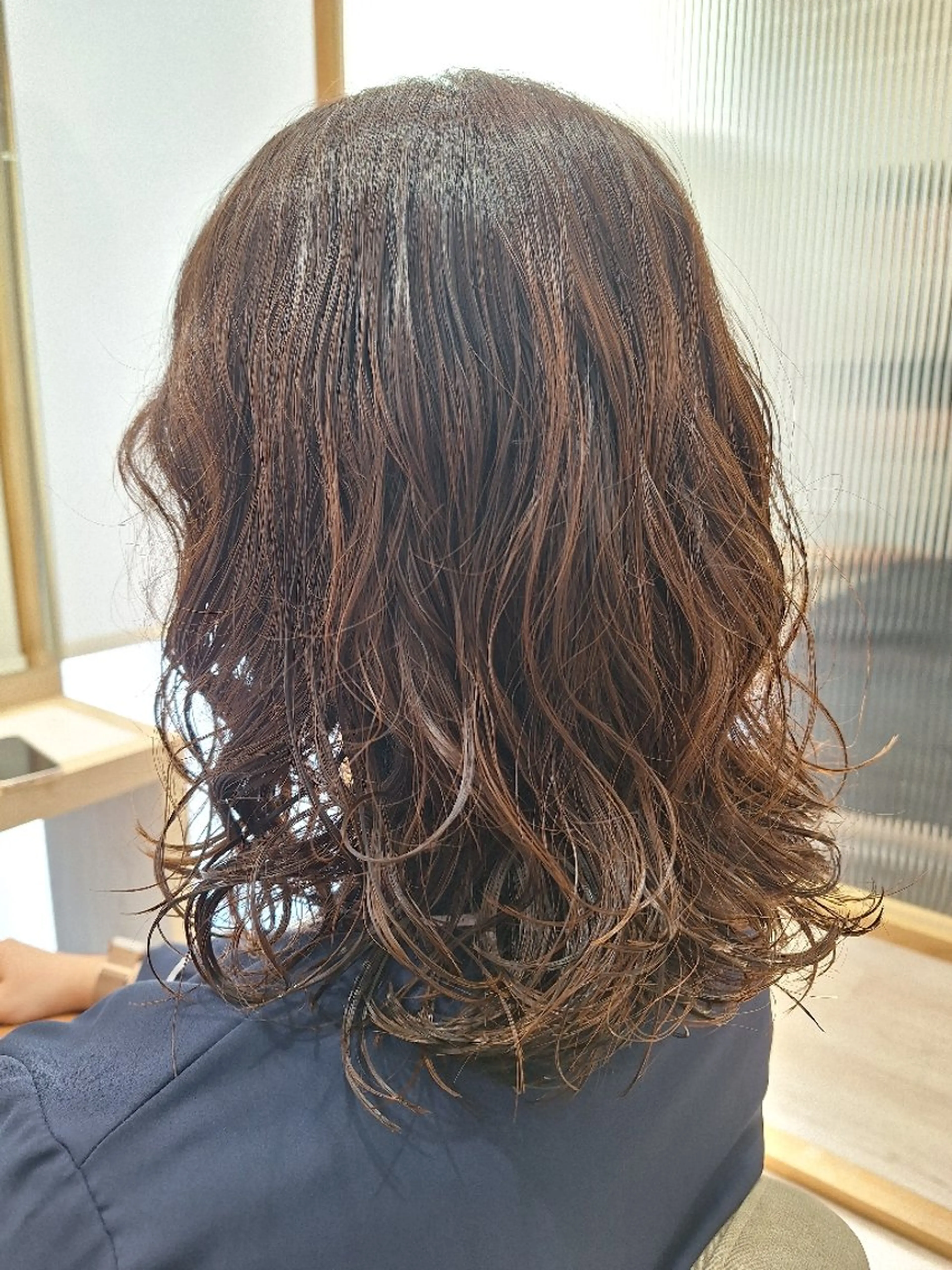 ミディアム ミディアムパーマ カット パーマ トリートメント 山田 一貴のヘアスタイル