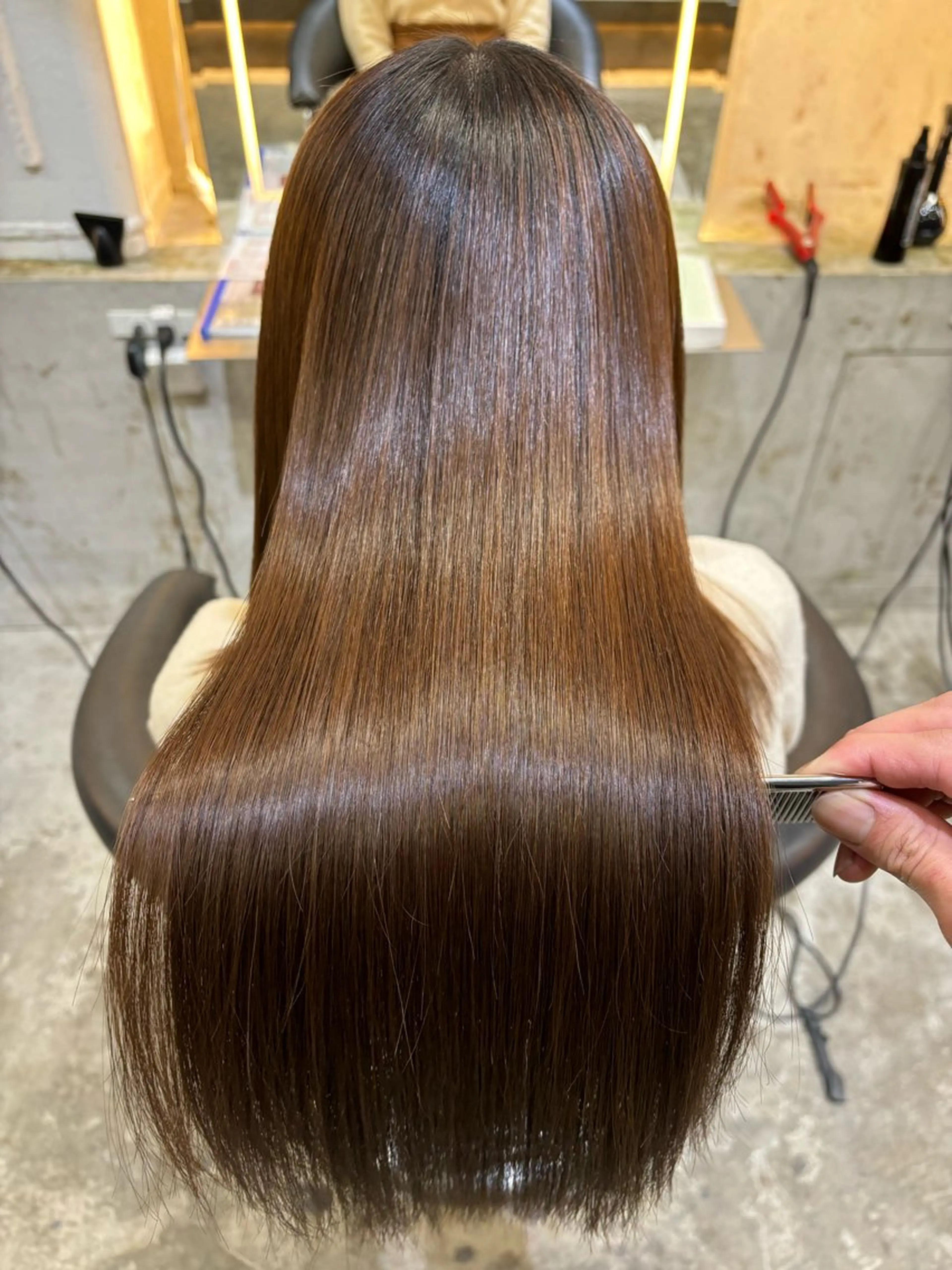 ロング 縮毛矯正 Lond表参道店所属・うる艶縮毛カラー✨ たいよう☀️のヘアスタイル