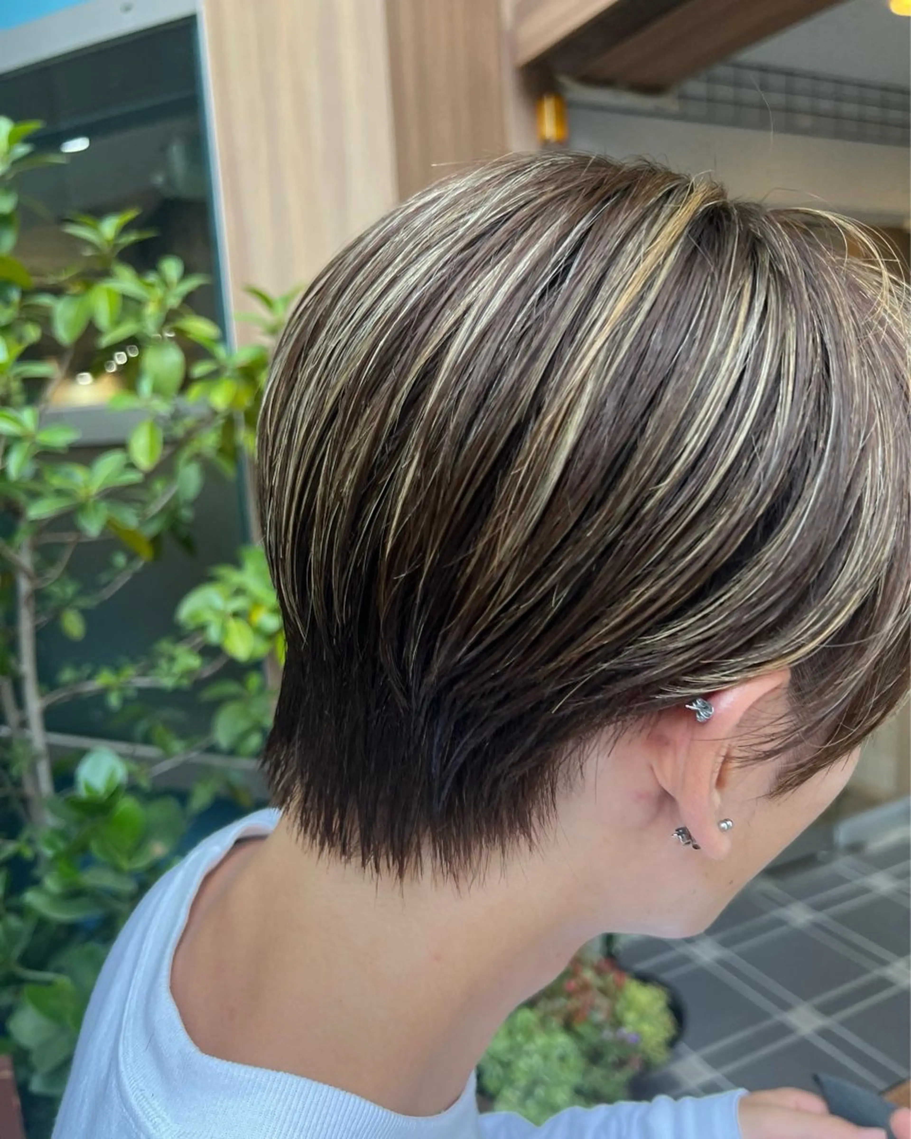 カラー メンズ 池田理紗/ bob/メンズカットのヘアスタイル