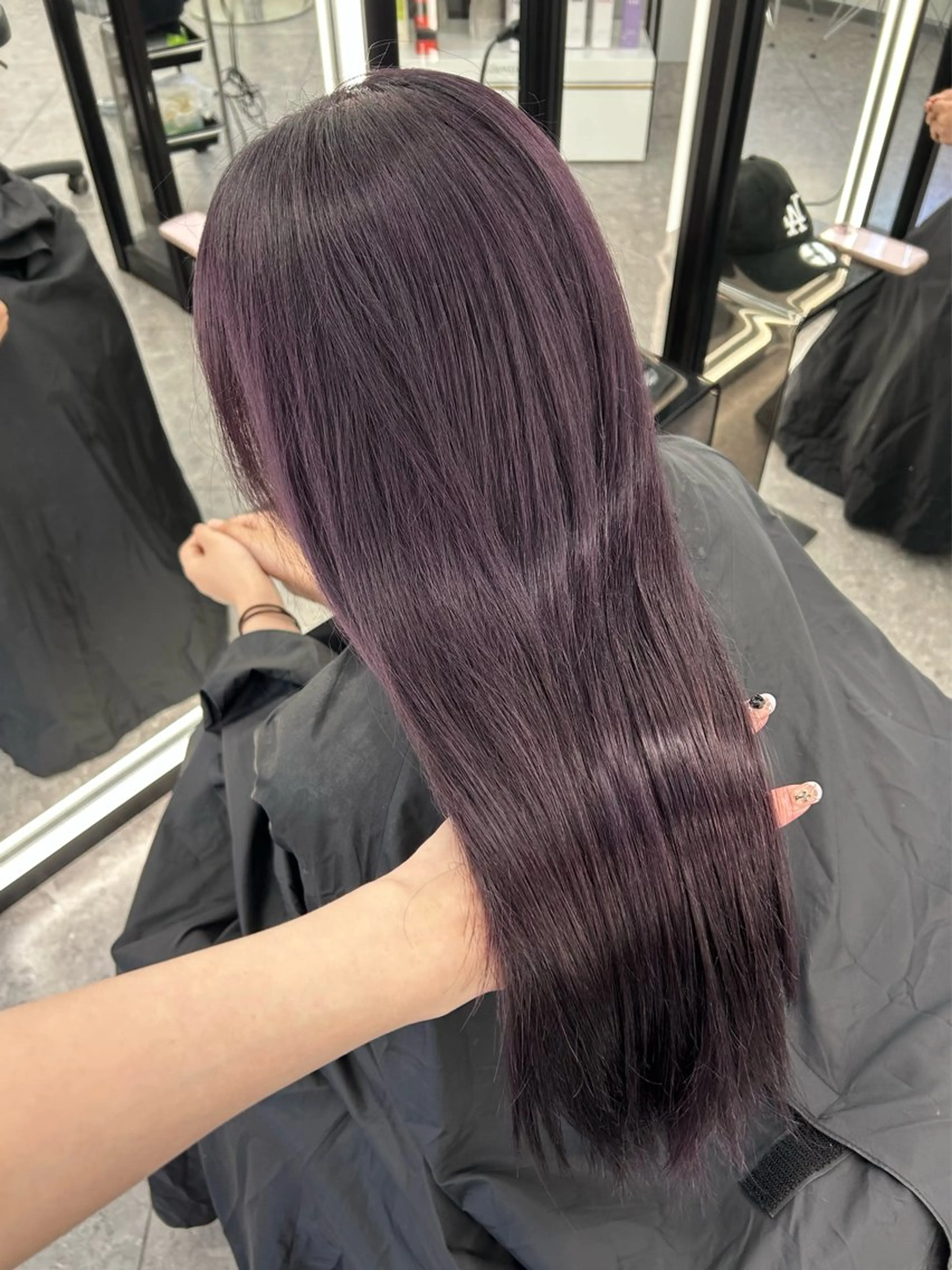 セミロング カラー ヘアカラー nanaka 🤍韓国ワンホンヘアのヘアスタイル