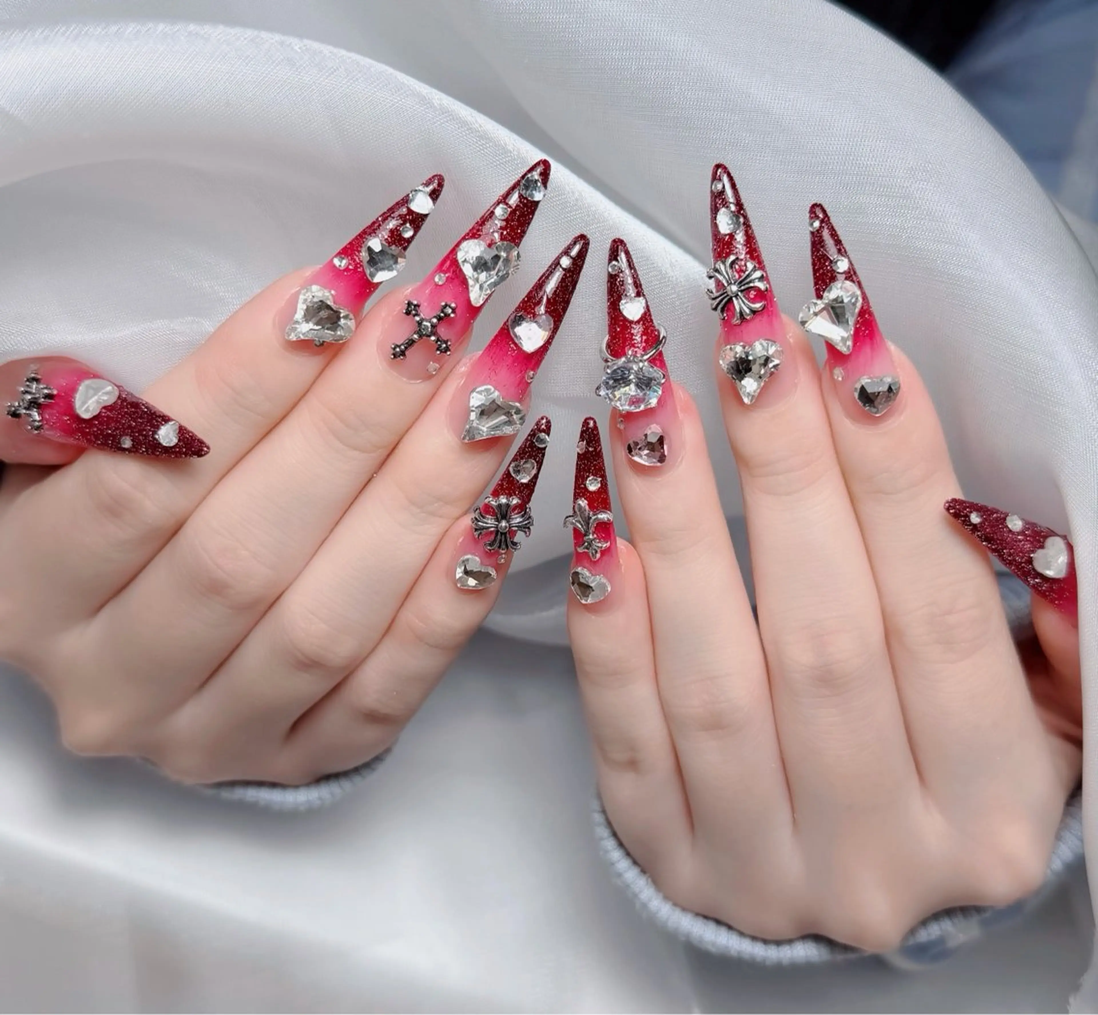 ネイル アートネイル フレンチネイル ジェルネイル 韓国ネイル マグネットネイル ハンドネイル Lenie Nail Okuboのネイルデザイン