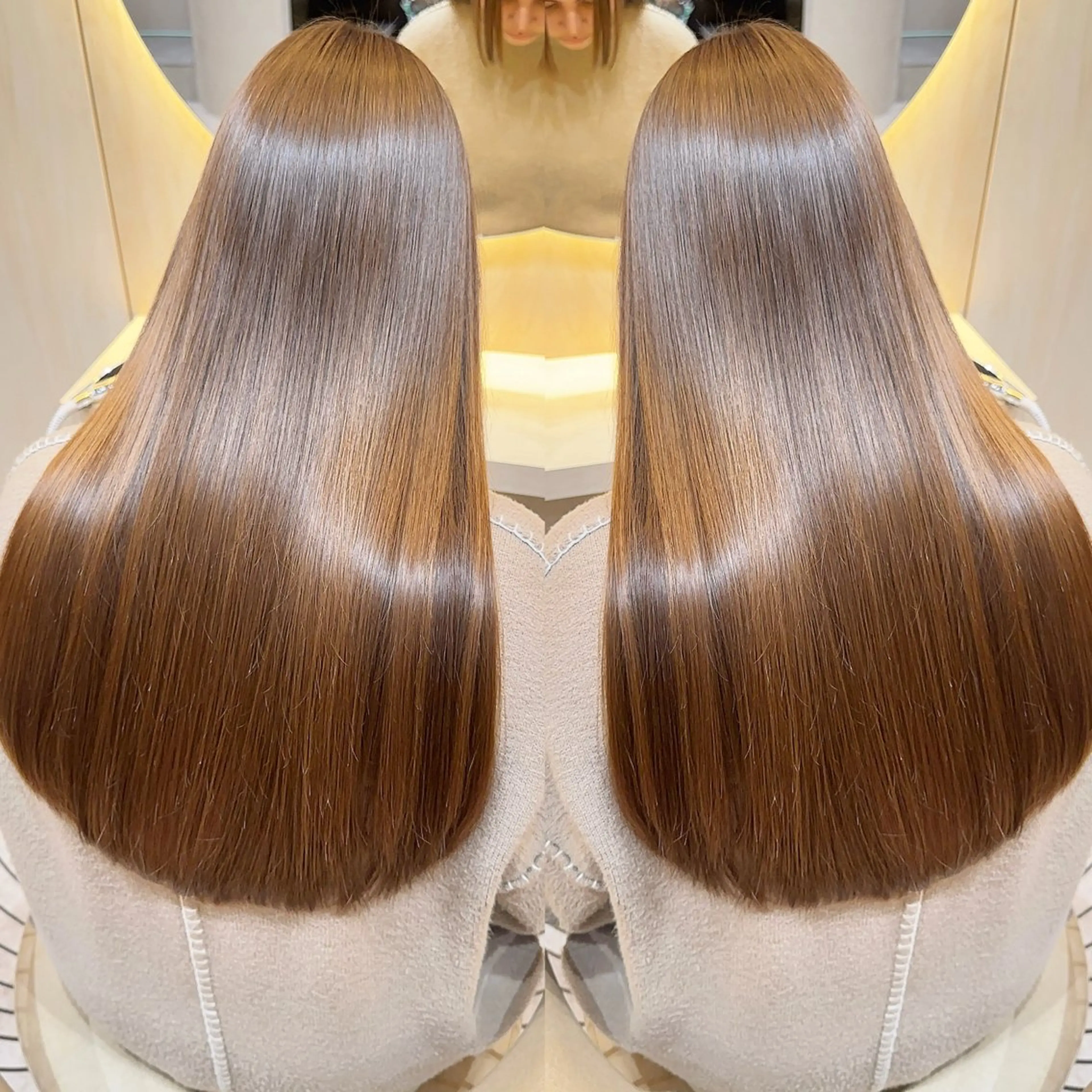 ロング カラー カット ヘアカラー 縮毛矯正 レイヤー❣️縮毛矯 川村利幸のヘアスタイル