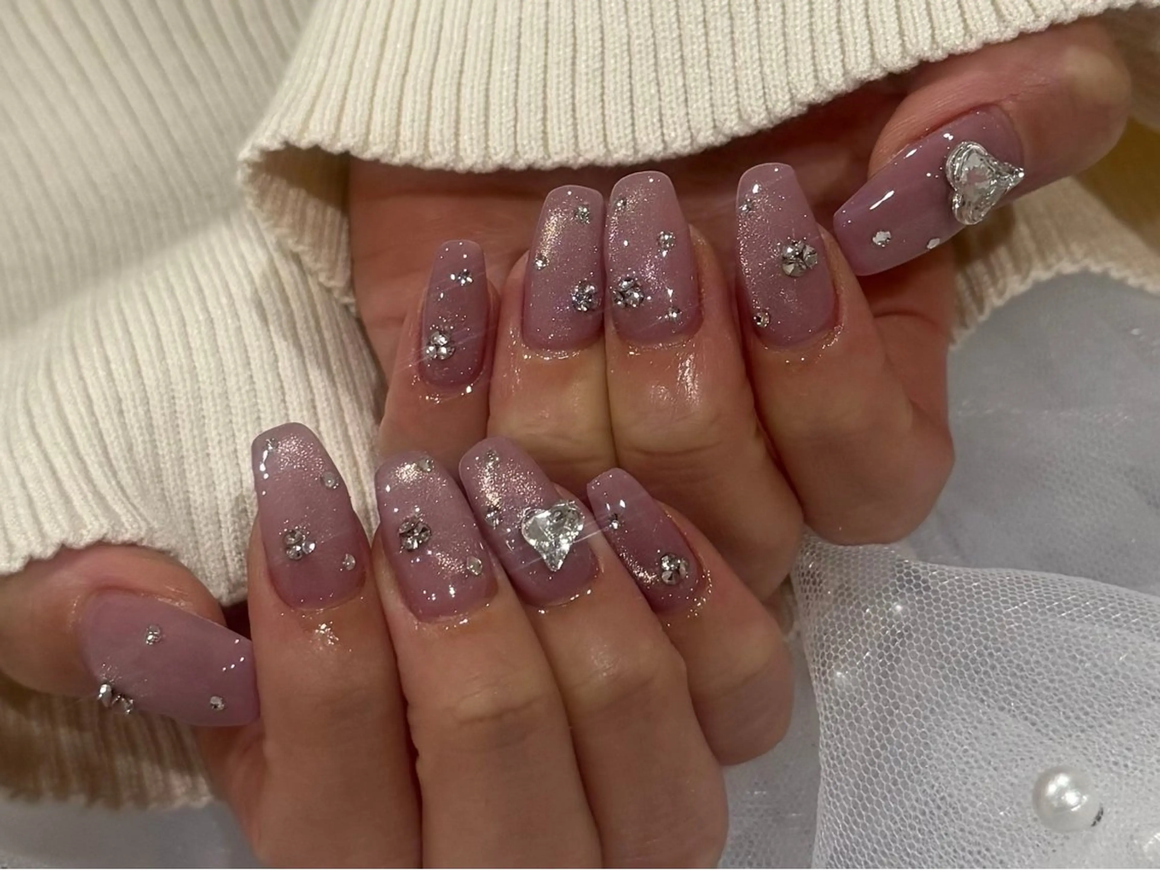 ネイル ハンドネイル ハンドケア amiLe 🎀yuunaのネイルデザイン