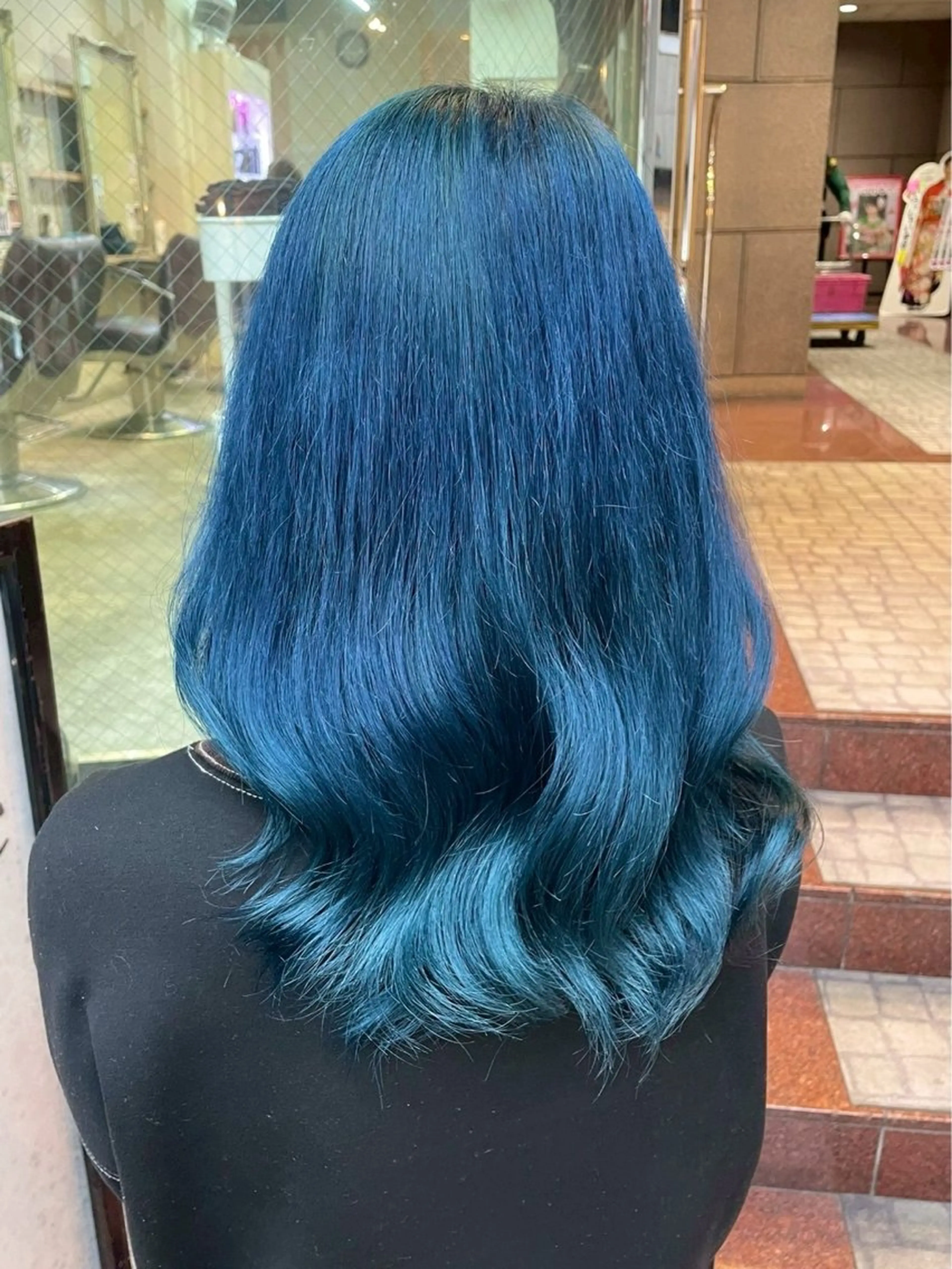 ロング カラー ブリーチ ケアブリーチ デザインカラー ダブルカラー イヤリングカラー ユウ✩.*˚/メンズ 特化/シャドウパーマのヘアスタイル