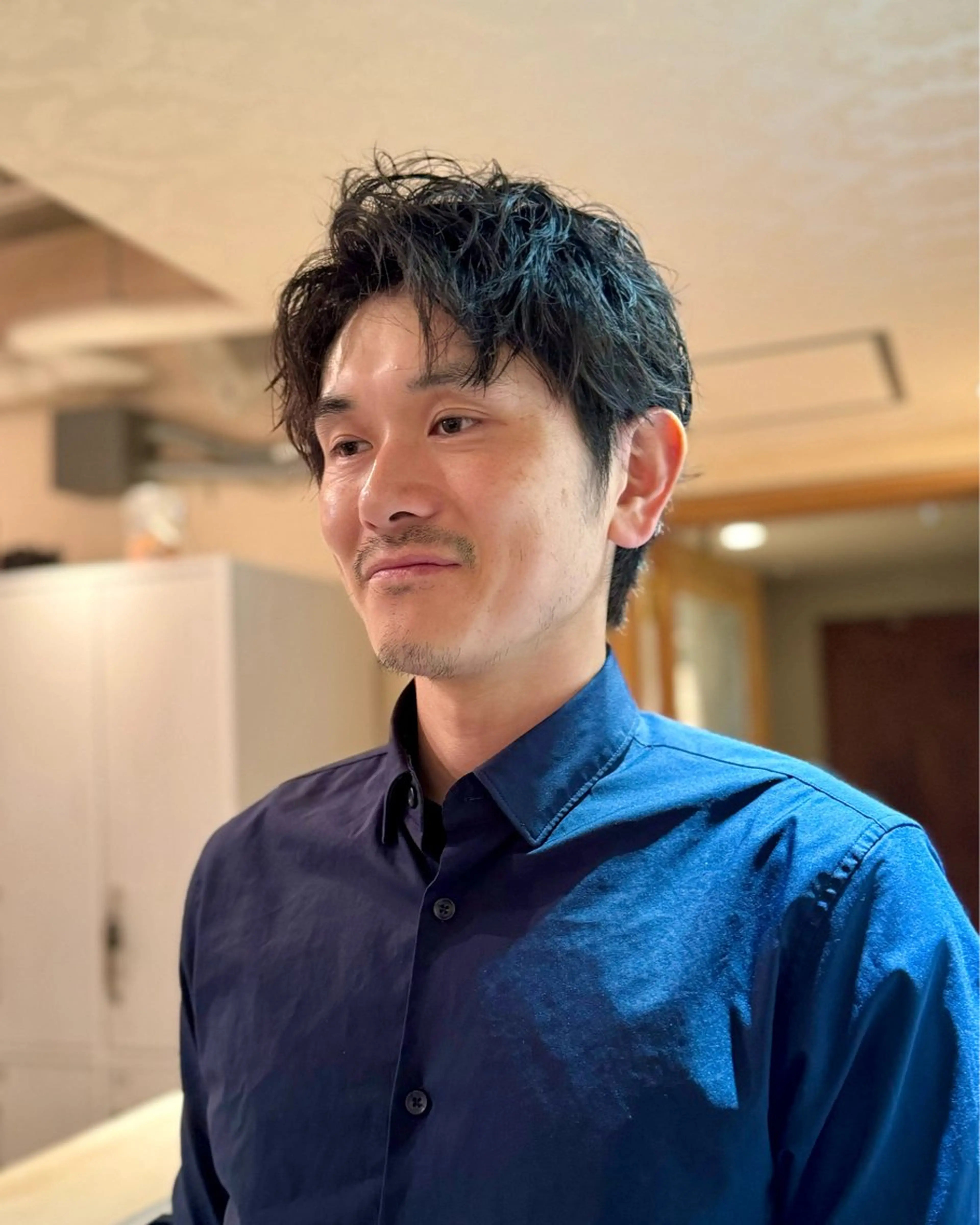 メンズ カット パーマ 丸山 航輝のヘアスタイル