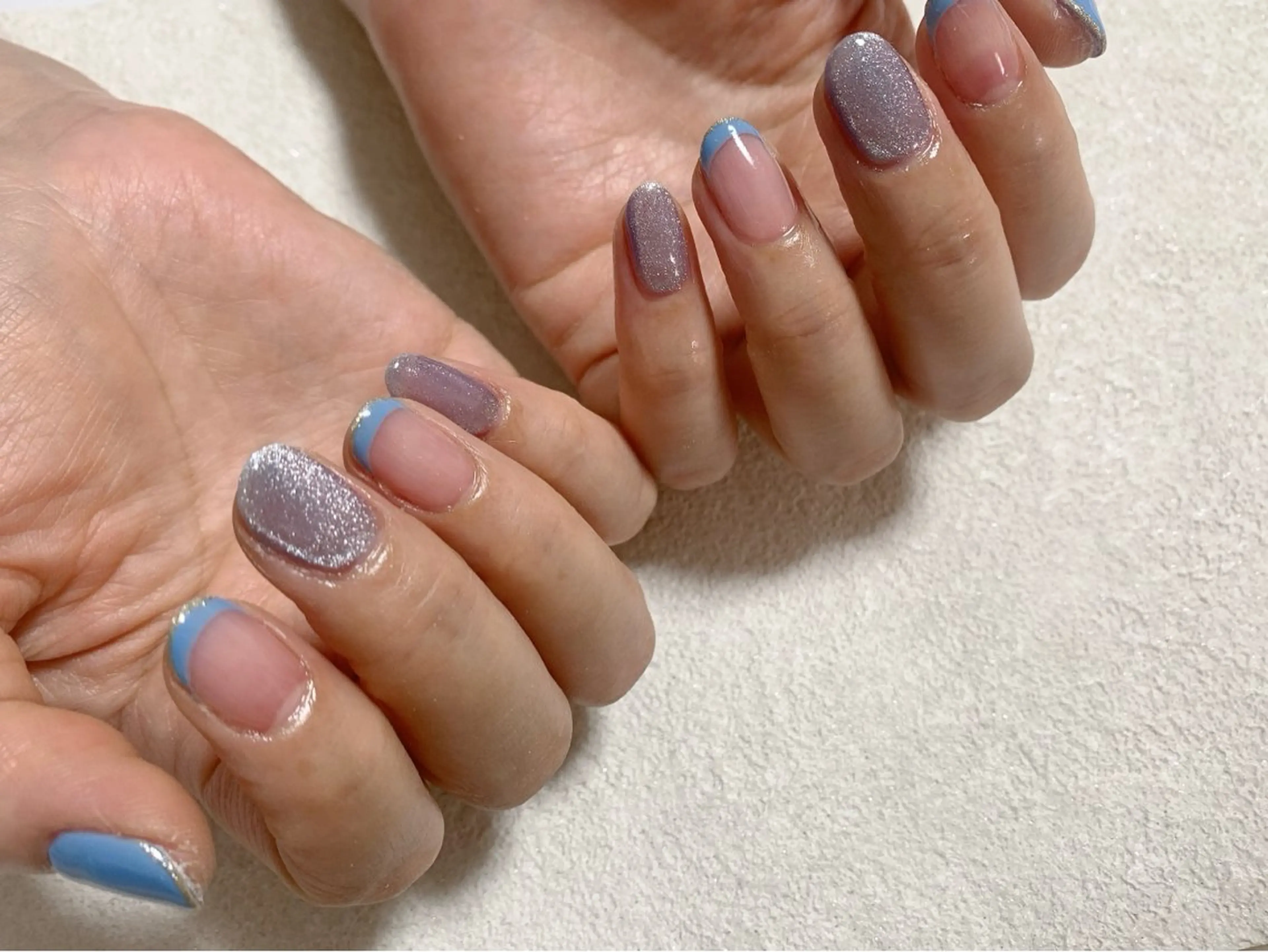 ネイル フレンチネイル ジェルネイル マグネットネイル メンズネイル パラジェル kiki nail たまプラーザのネイルデザイン