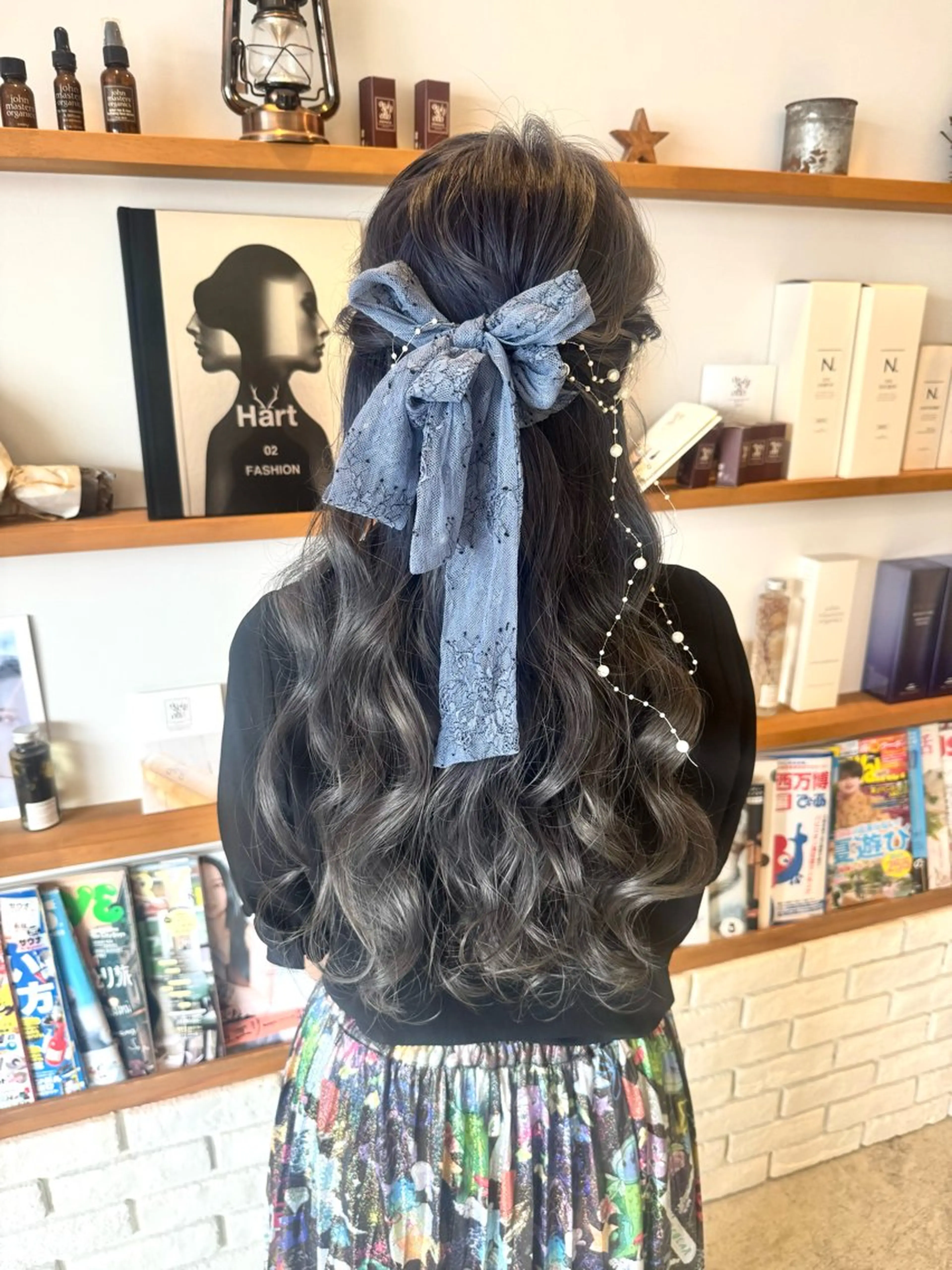 ヘアアレンジ ハーフアップ 中島 さなえのヘアスタイル