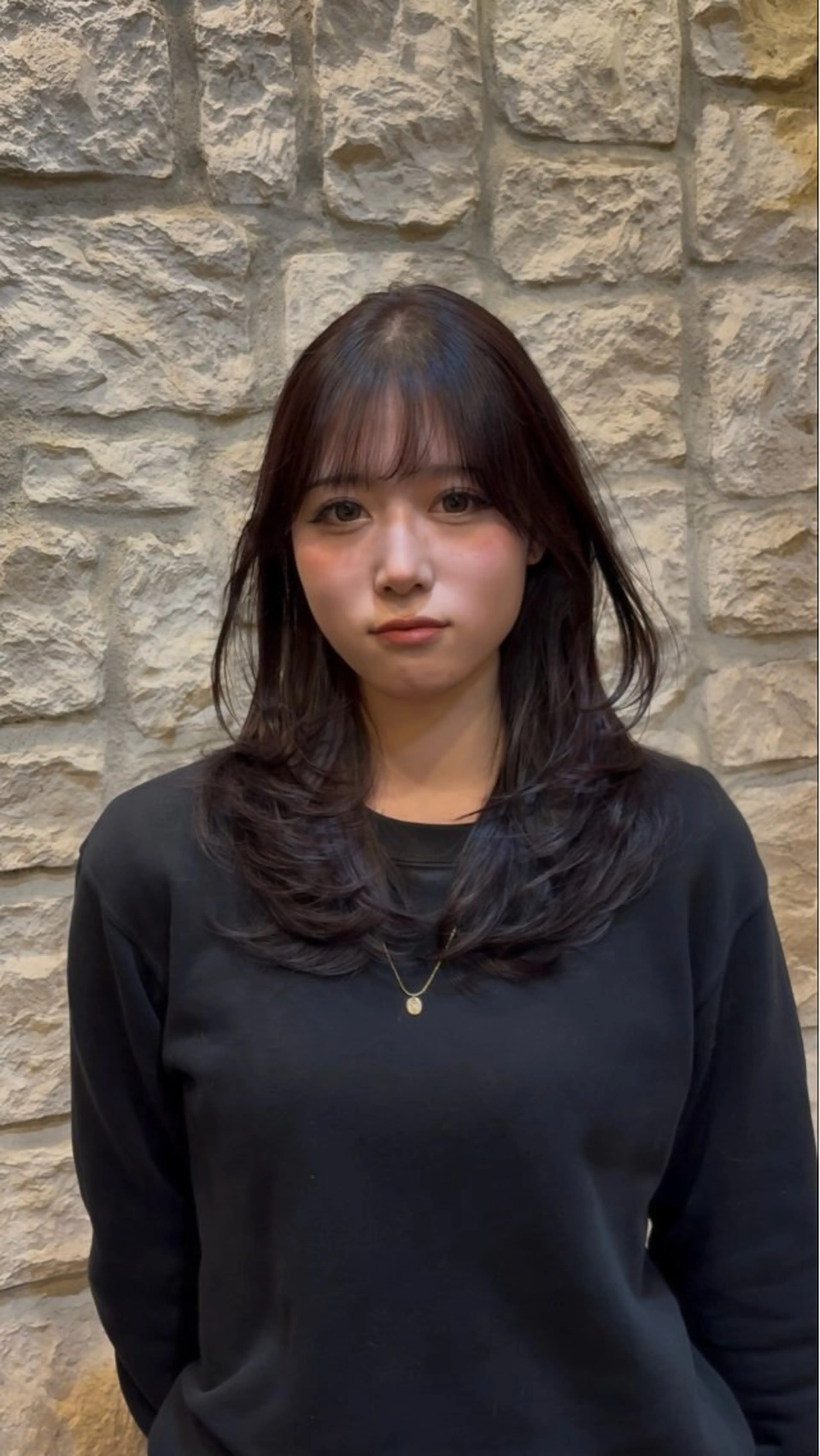 ロング カラー 町田/レイヤーカット ハッシュカット/八木のヘアスタイル