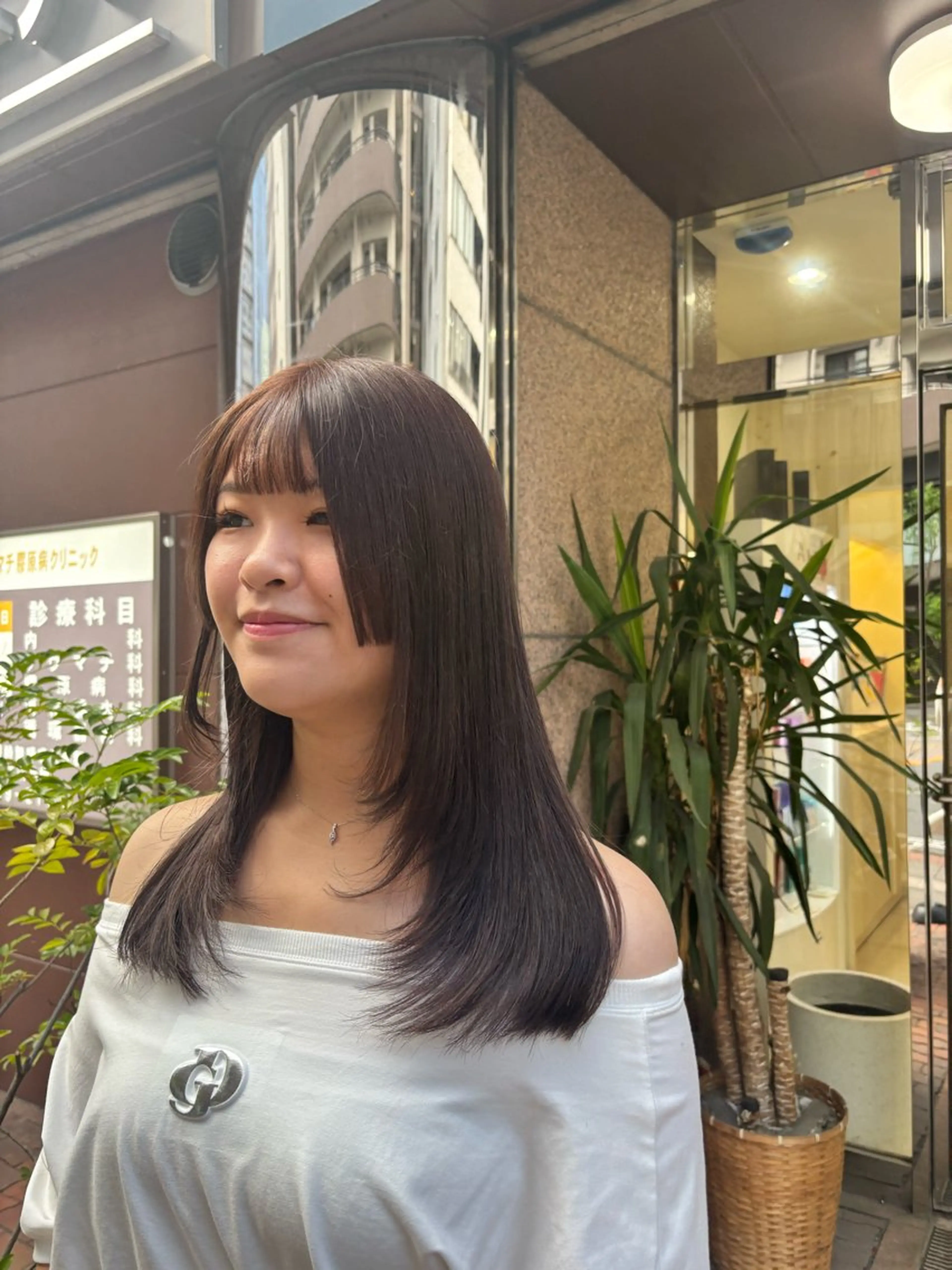 ロング カラー ブラウンカラー 姫カット 髪質改善 レイヤーカット トリートメント カット ヘアカラー トリートメント 田野倉NEXT店 美髪ニストのヘアスタイル