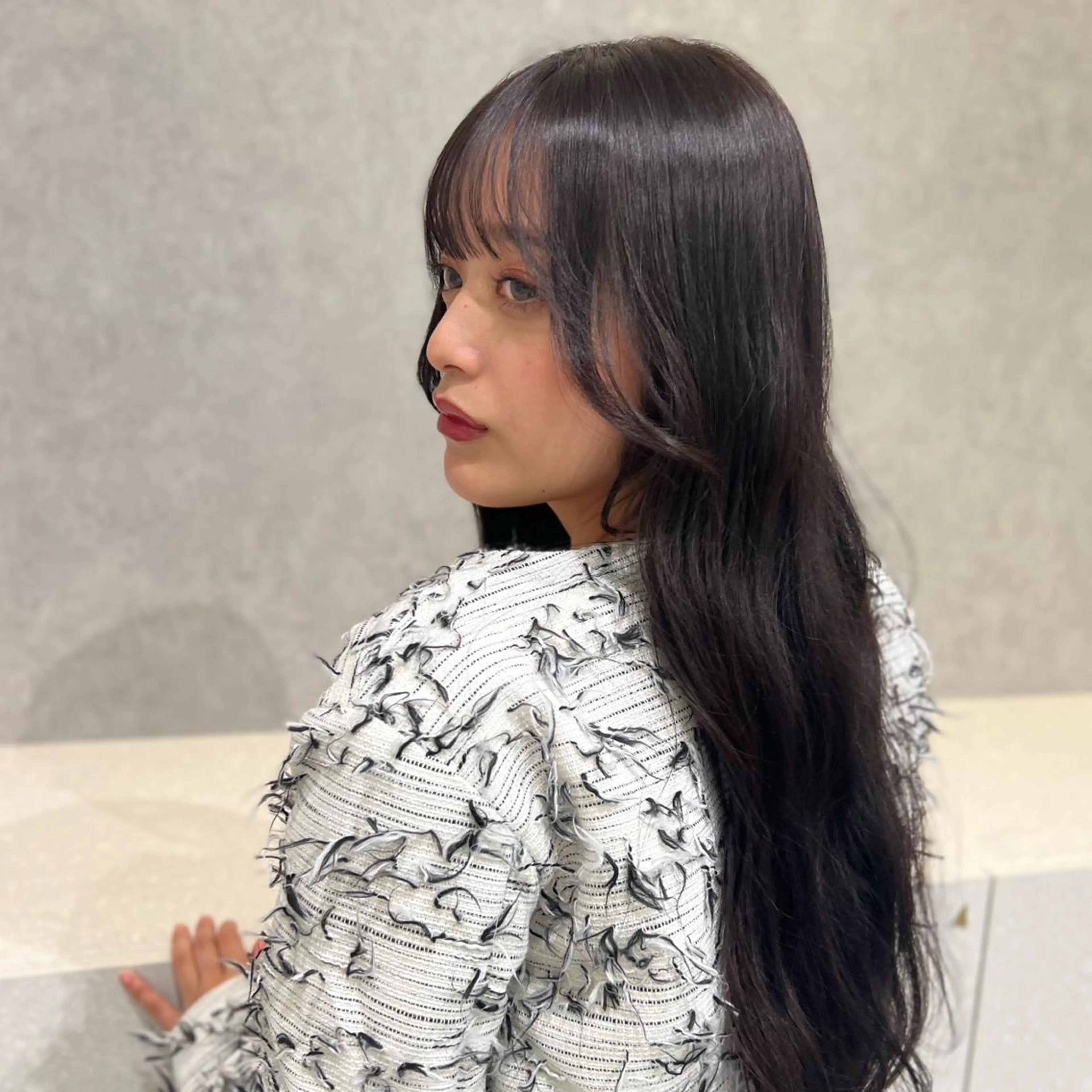 ロング 顔周り🇰🇷韓国 レイヤー/いづみ💞のヘアスタイル