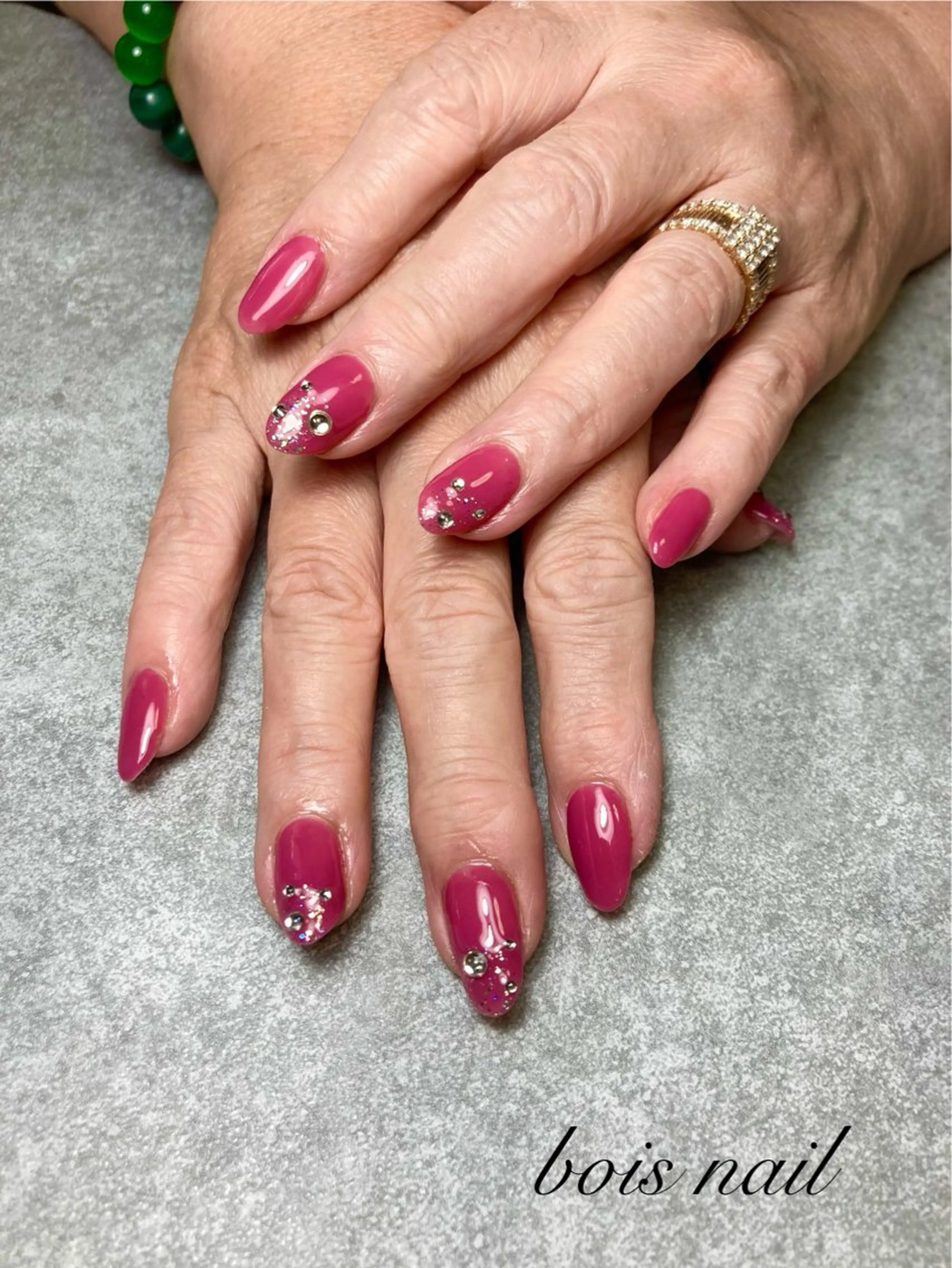 ネイル ワンカラーネイル bois nail ボワネイル北巽のネイルデザイン