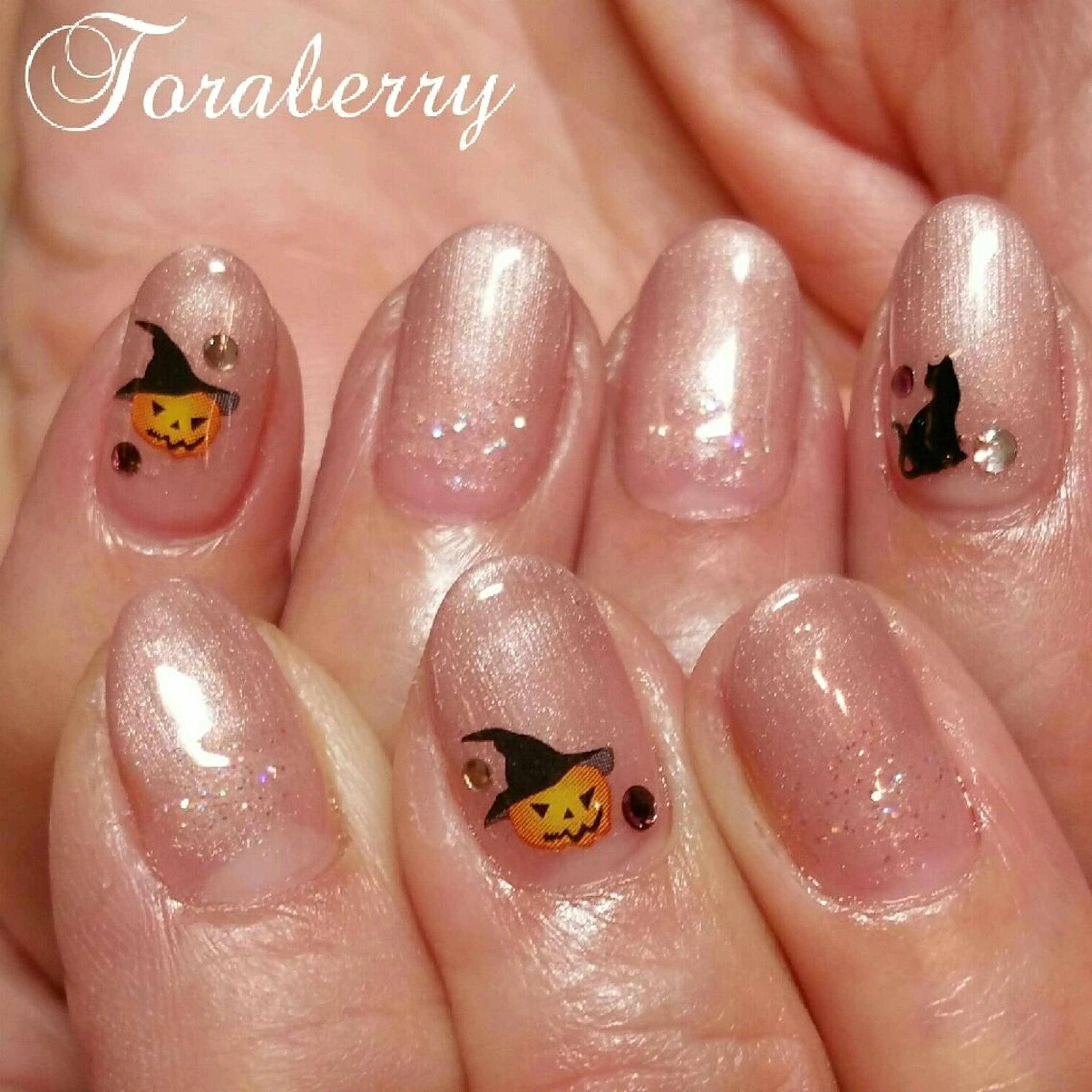 ネイル ハロウィン シンプルネイル ネイリスト なつみのネイルデザイン