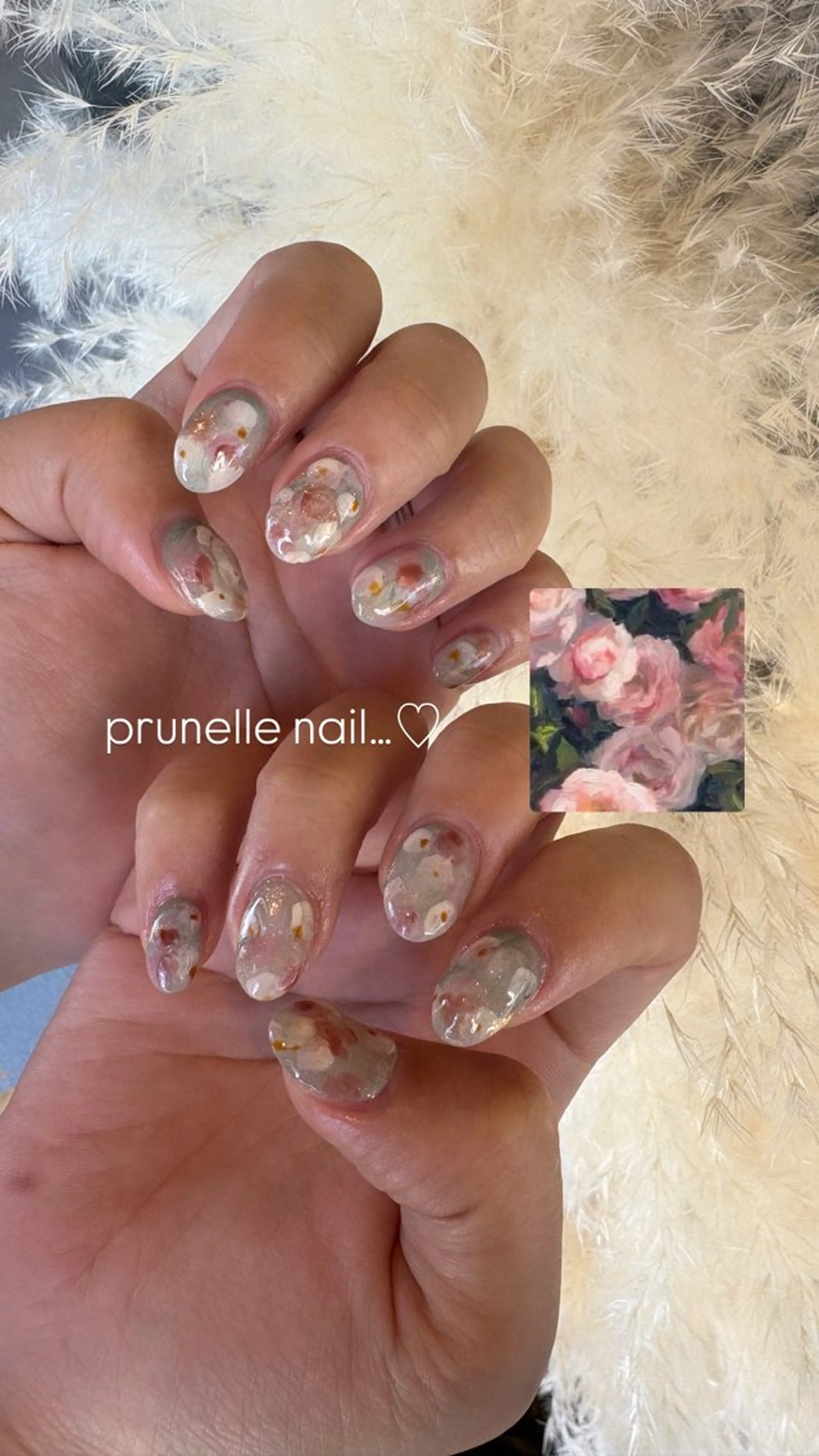 ネイル ジェルネイル パラジェル ハンドネイル 甲府市徳行 🧸prunelleのネイルデザイン