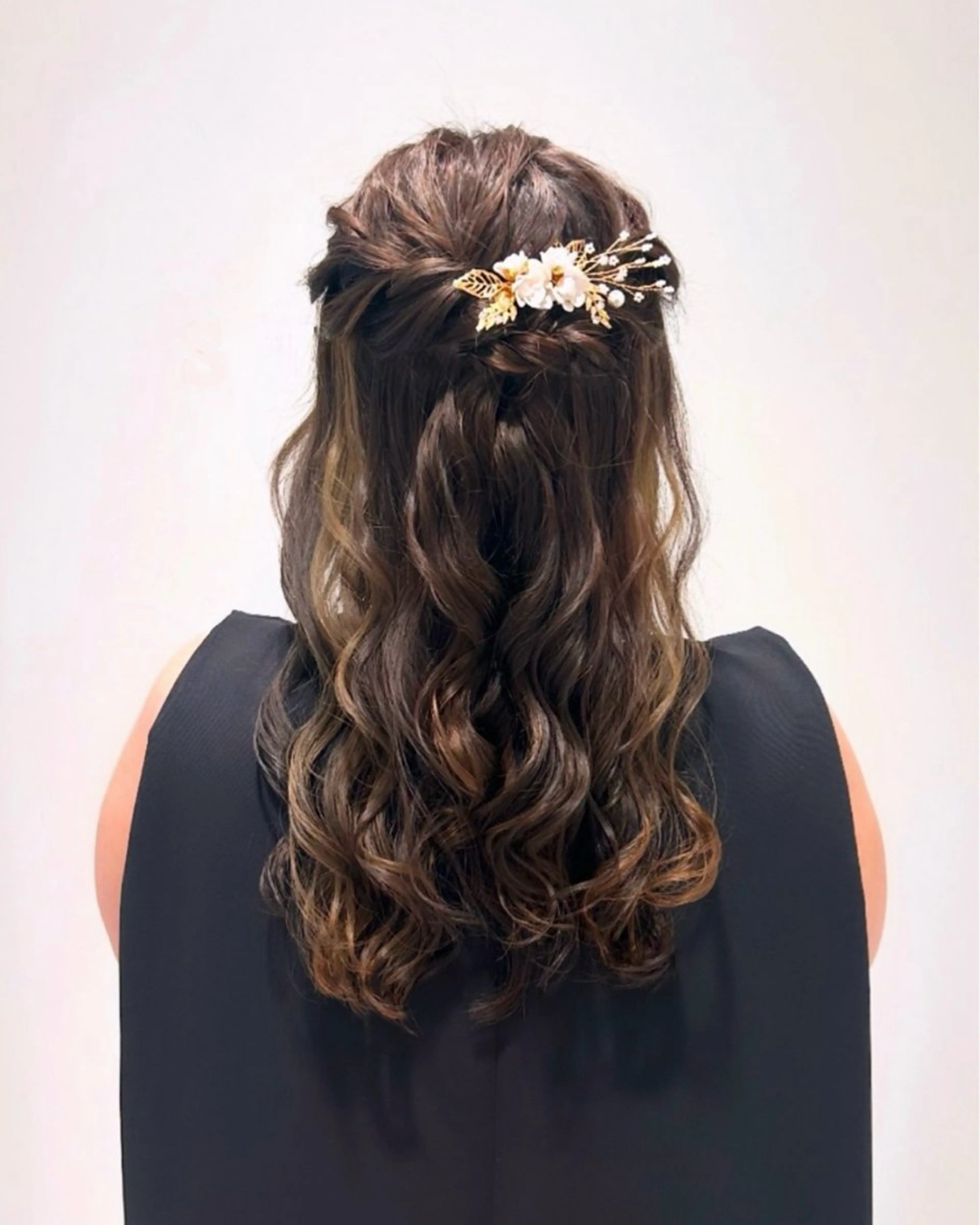 ヘアアレンジ ハーフアップ ヘアセット ヘアセット/ミニボブ /レイヤー 山田寛菜のヘアスタイル