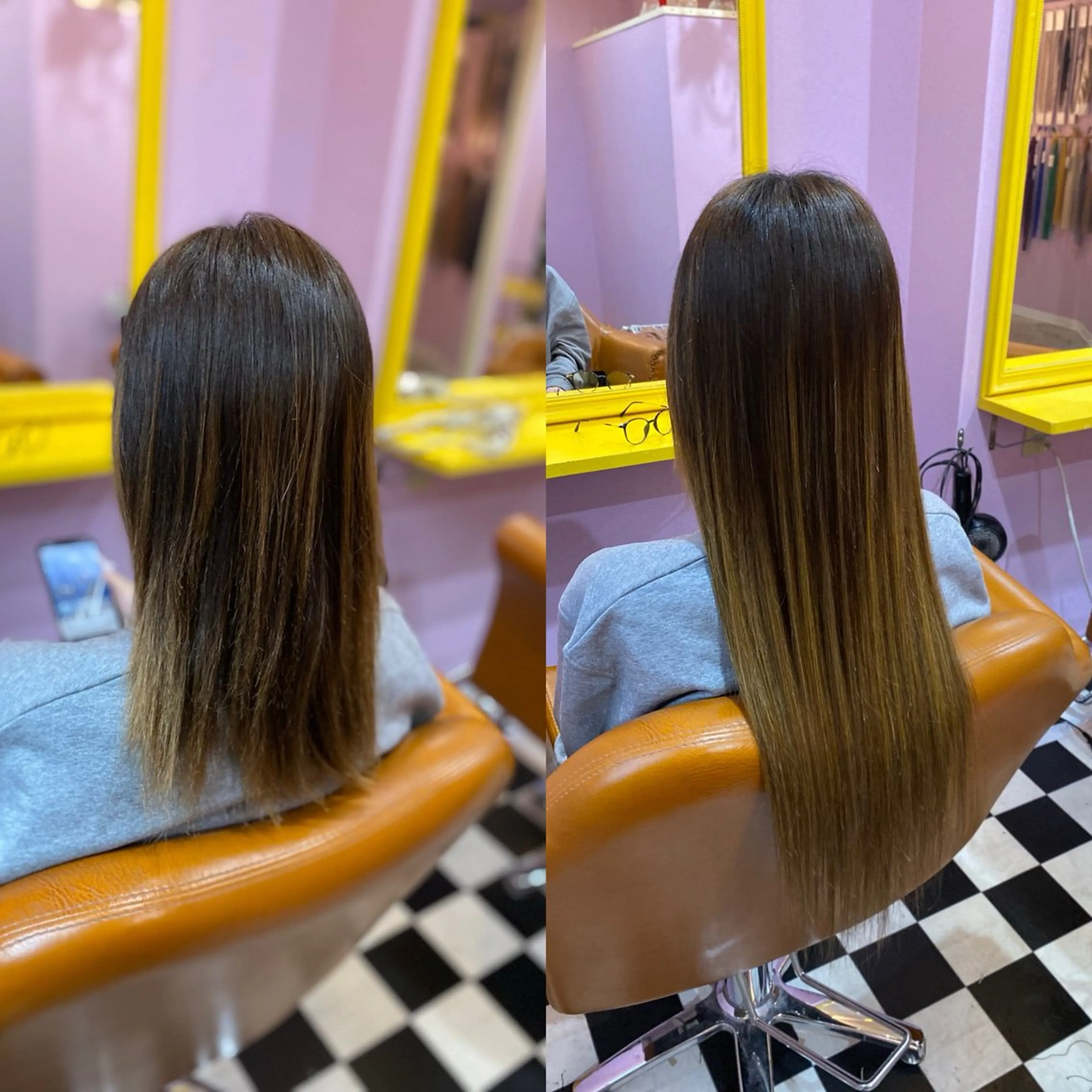 セミロング エクステ チビ編み込みエクステ どぅ〜す/YUIのヘアスタイル