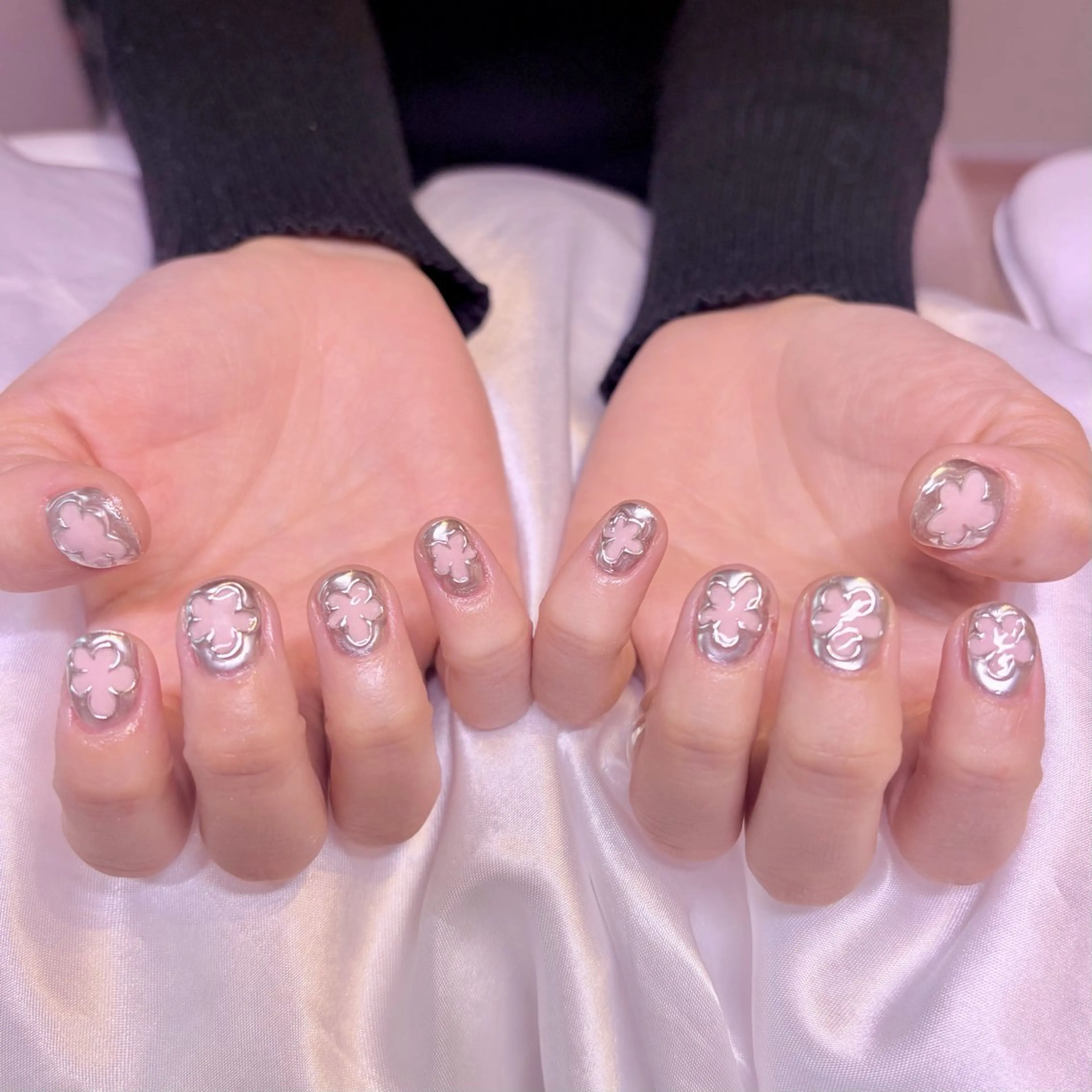 ネイル フラワーネイル ハンドネイル nail salon e'mu💐のネイルデザイン