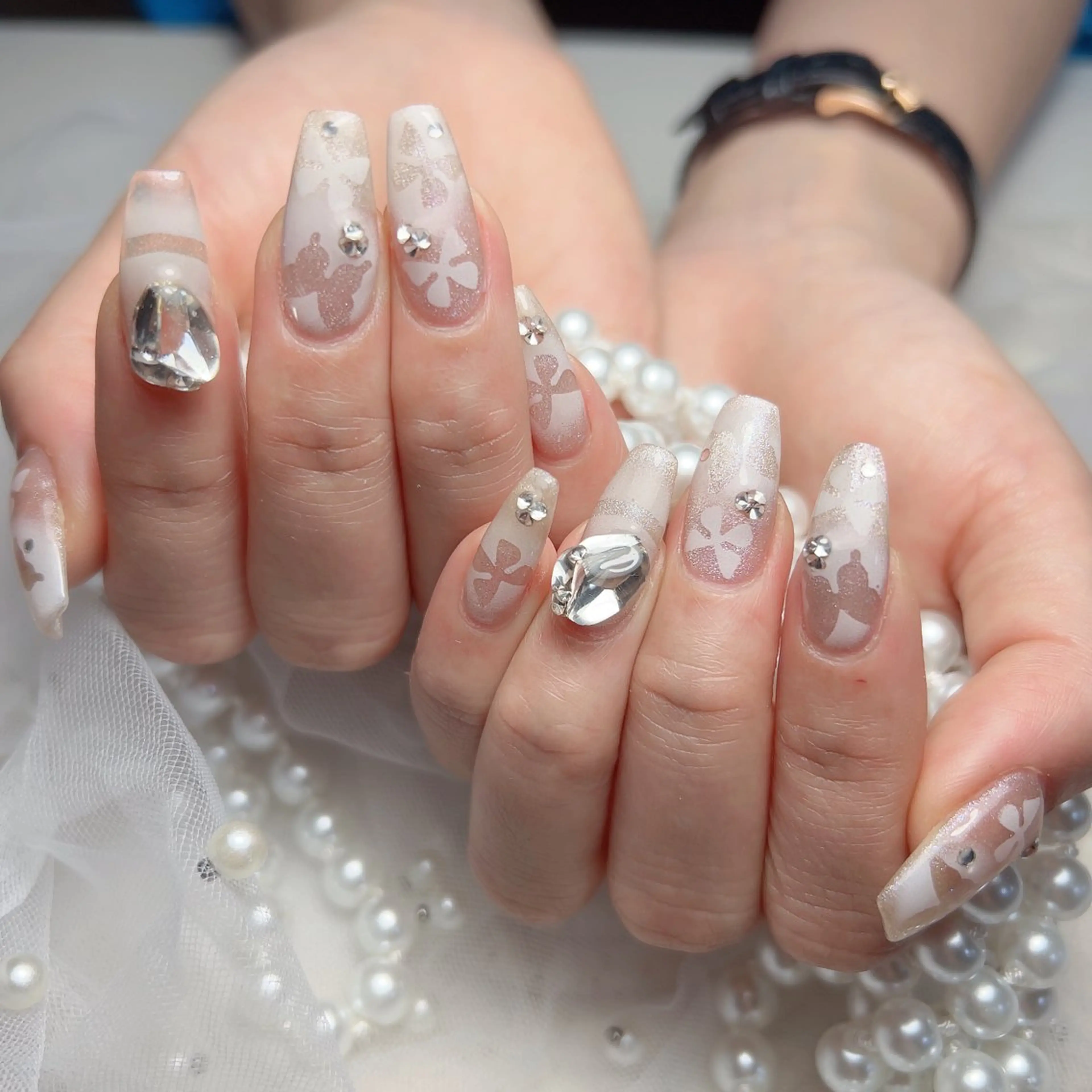 ネイル ハンドネイル M🌷nail 長さだし専門店のネイルデザイン