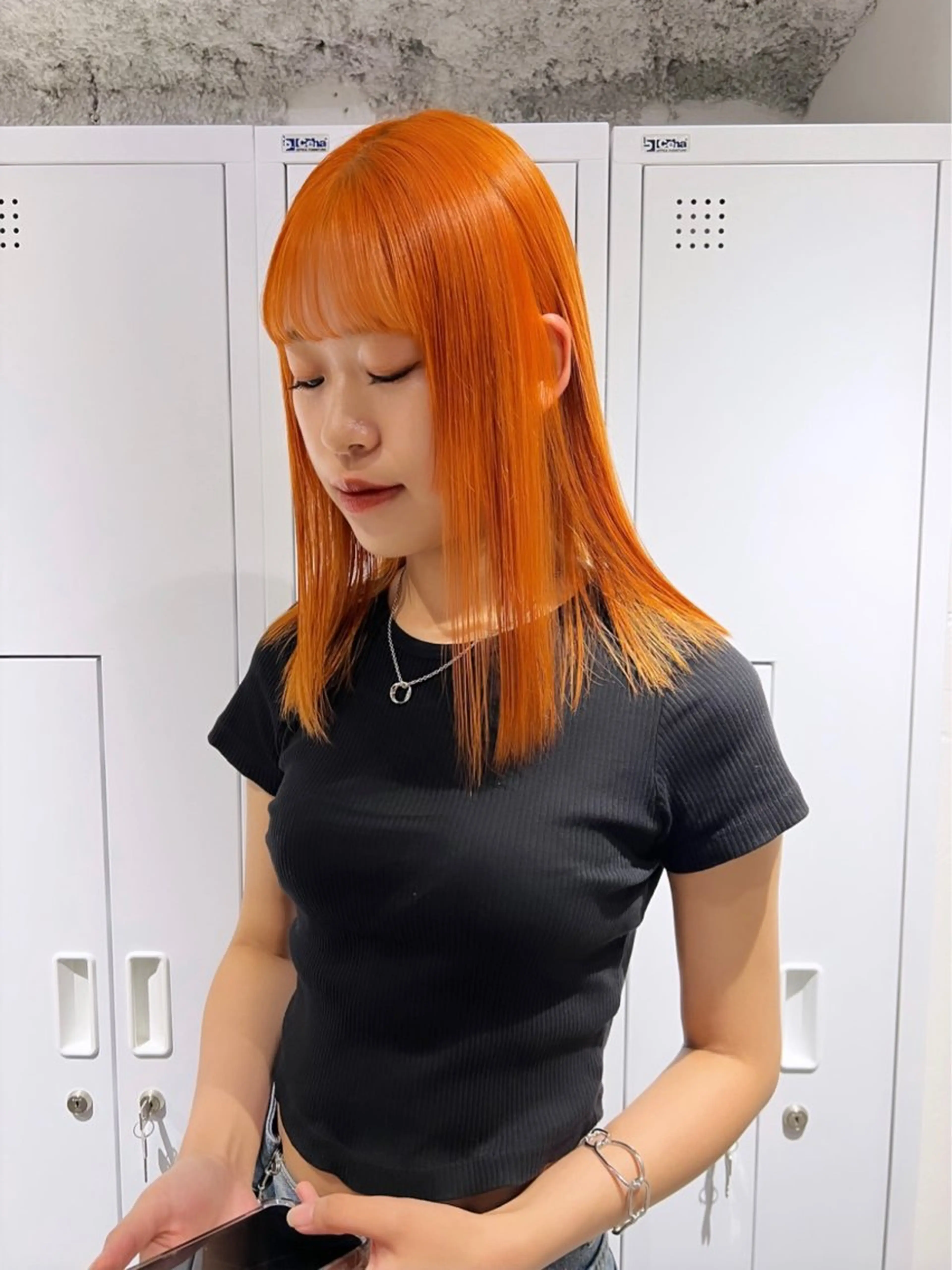 セミロング カラー ブリーチ ケアブリーチ 透明感カラー デザインカラー ダブルカラー ハイトーン/ボブ 🎀sonokaのヘアスタイル