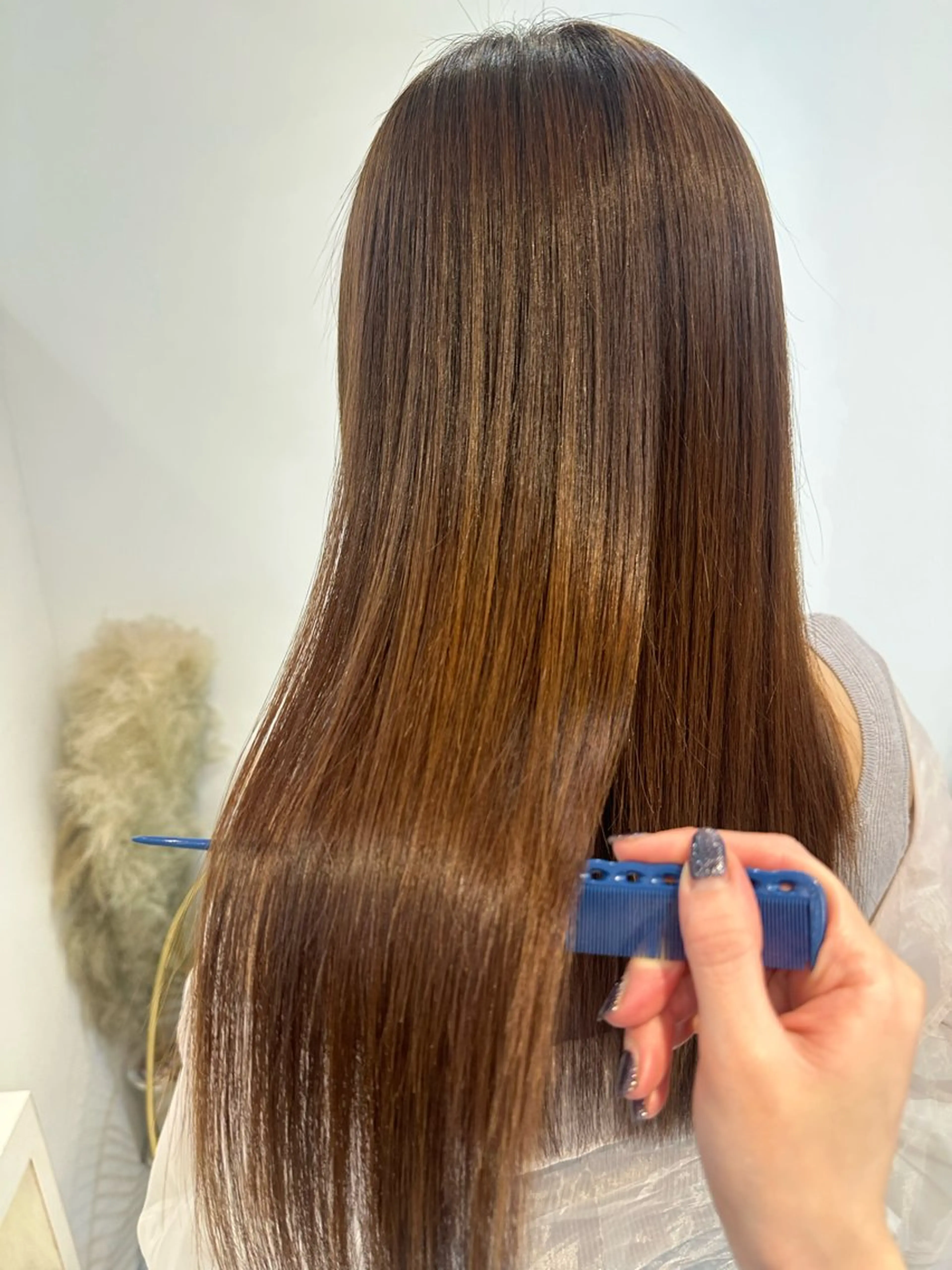 セミロング 髪質改善 Emuest心斎橋 SAKIのヘアスタイル