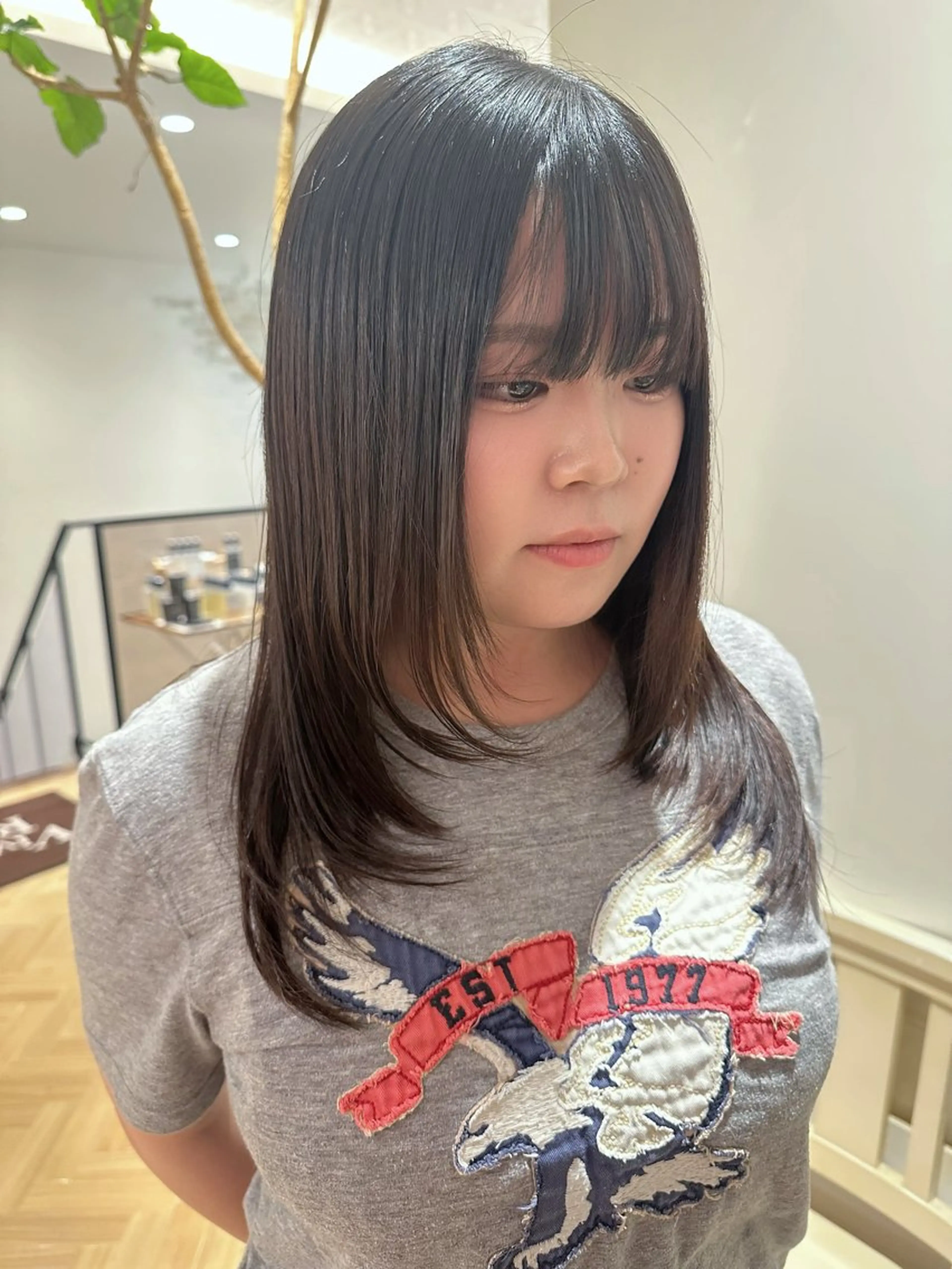 カット+縮毛矯正の写真