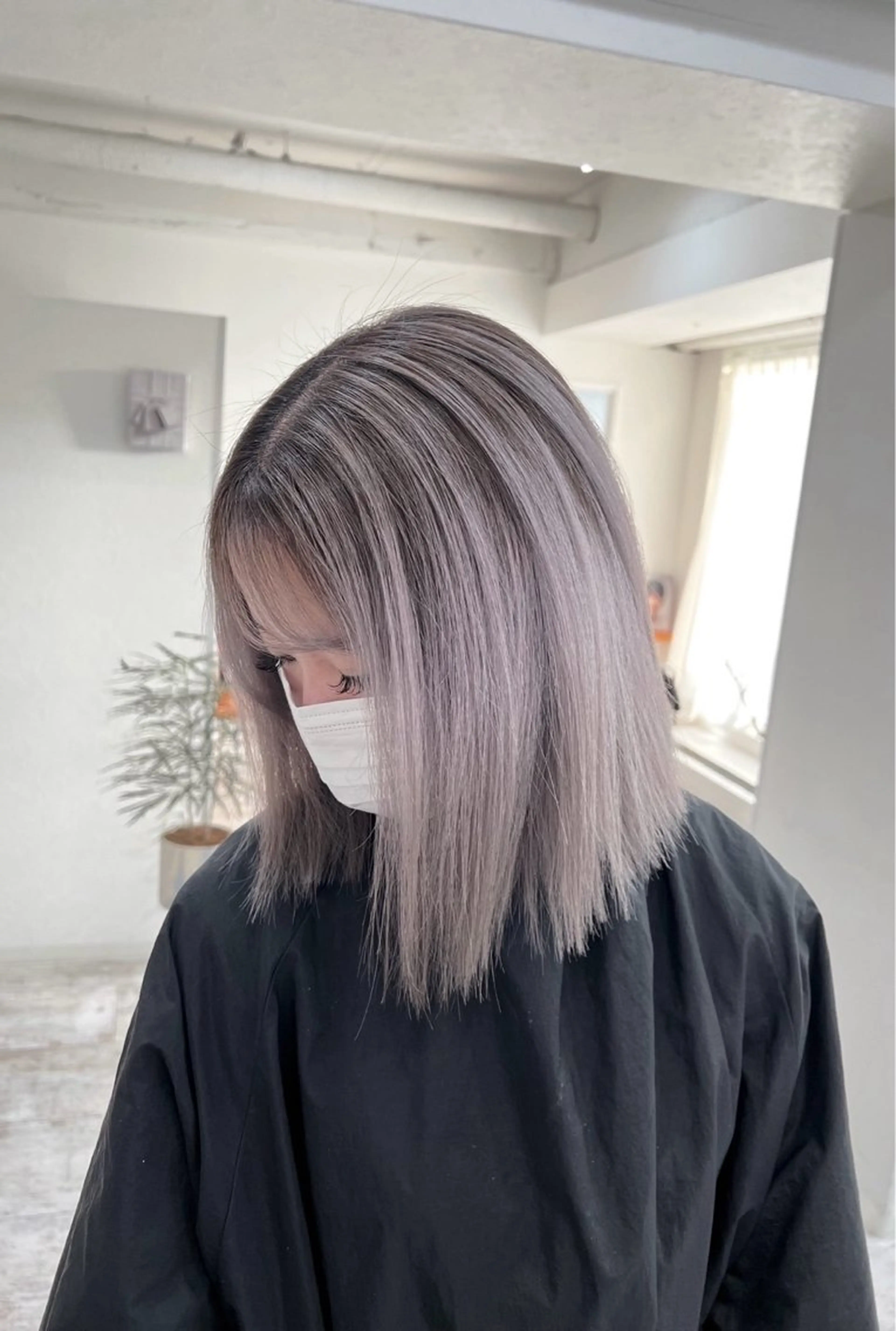 ショート カラー バレイヤージュ グレージュ レイヤーカット ヘアカラー トリートメント ROBIN所属・指名数No.1 /NAOYAのヘアスタイル