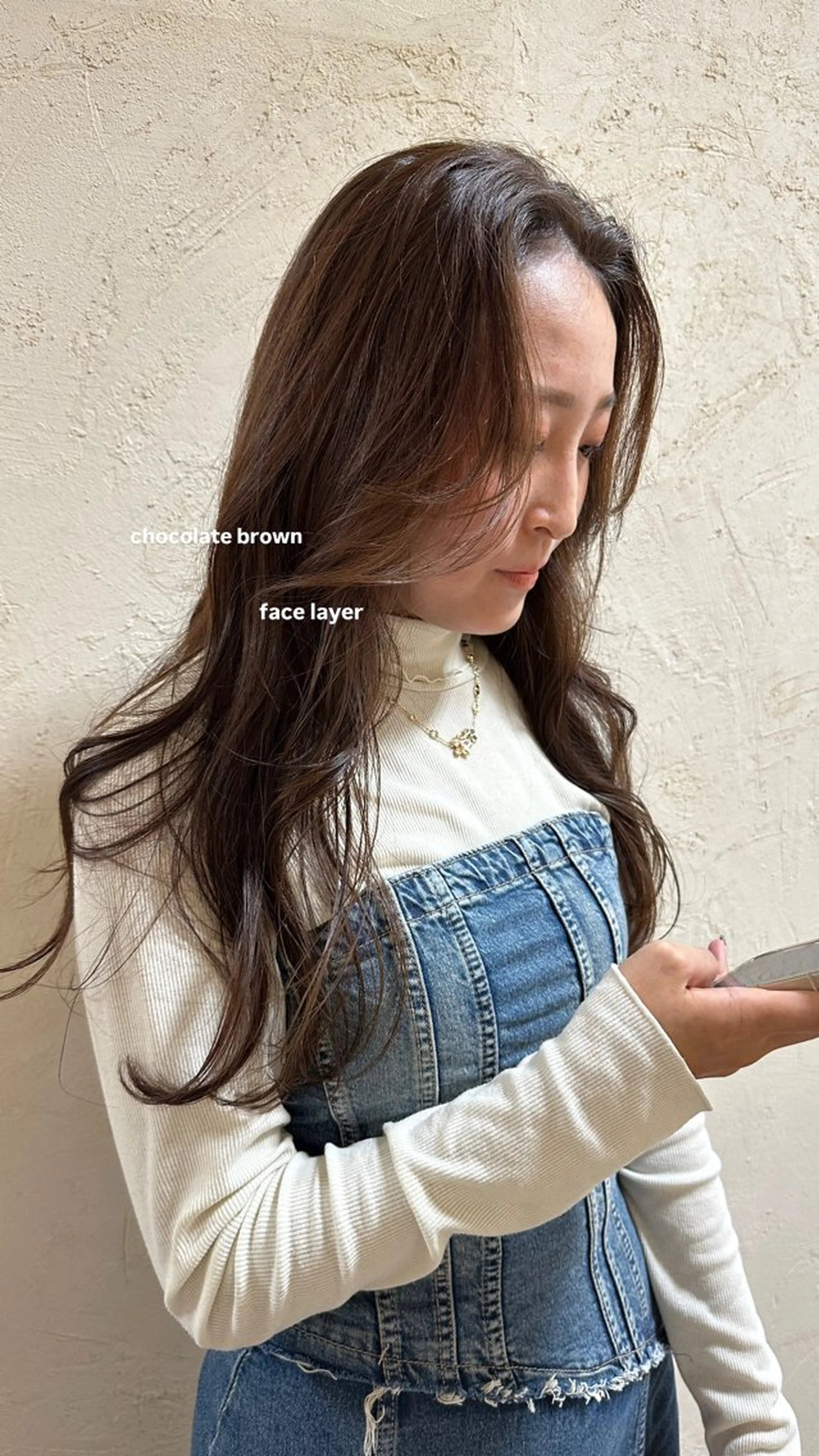 ロング カラー ヘアカラー トリートメント v-lab studio所属・韓国レイヤーカット/ 艶カラー/ noaのヘアスタイル