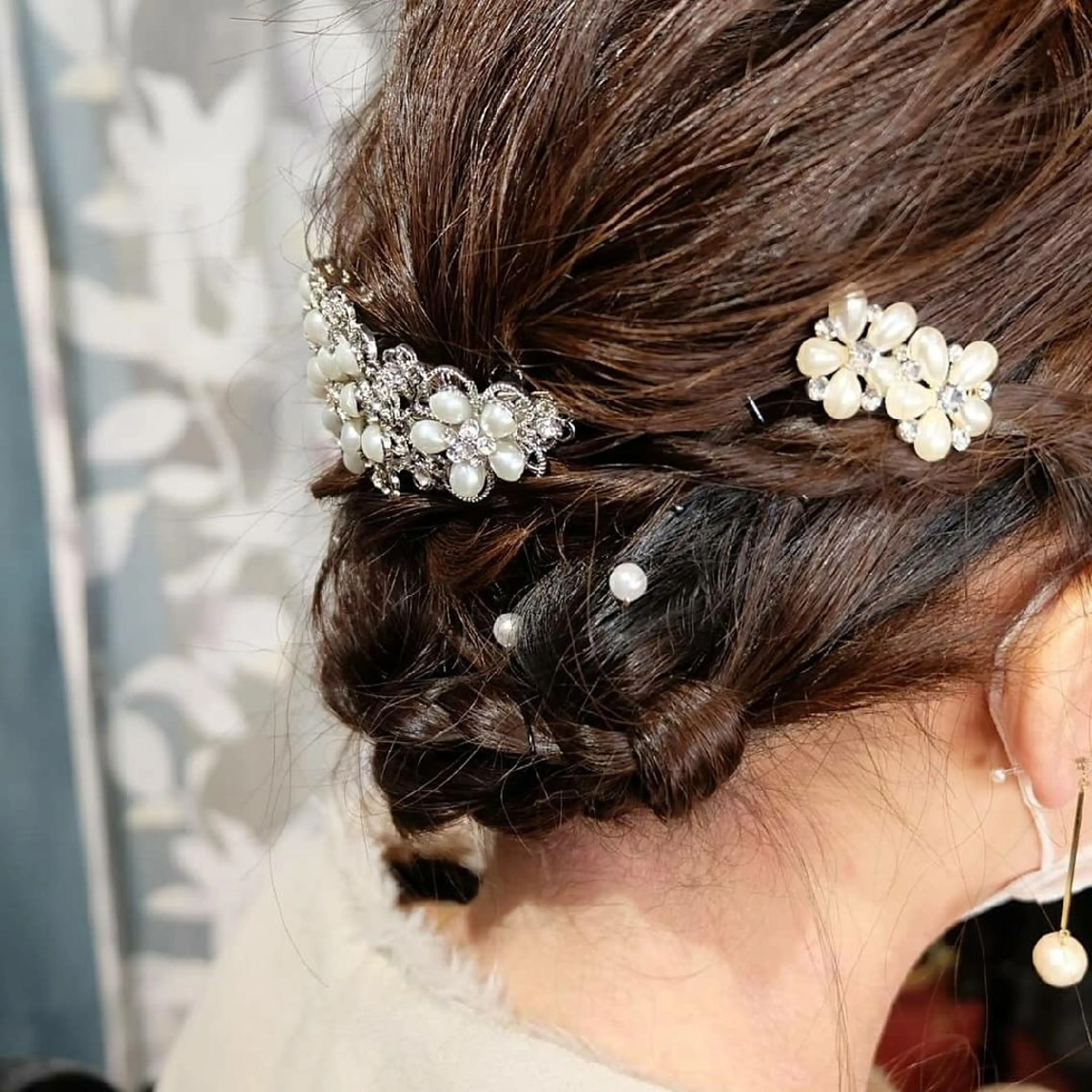 ヘアアレンジ セミロング ヘアセット yas骨格修正カット ヤス派手神美容師のヘアスタイル