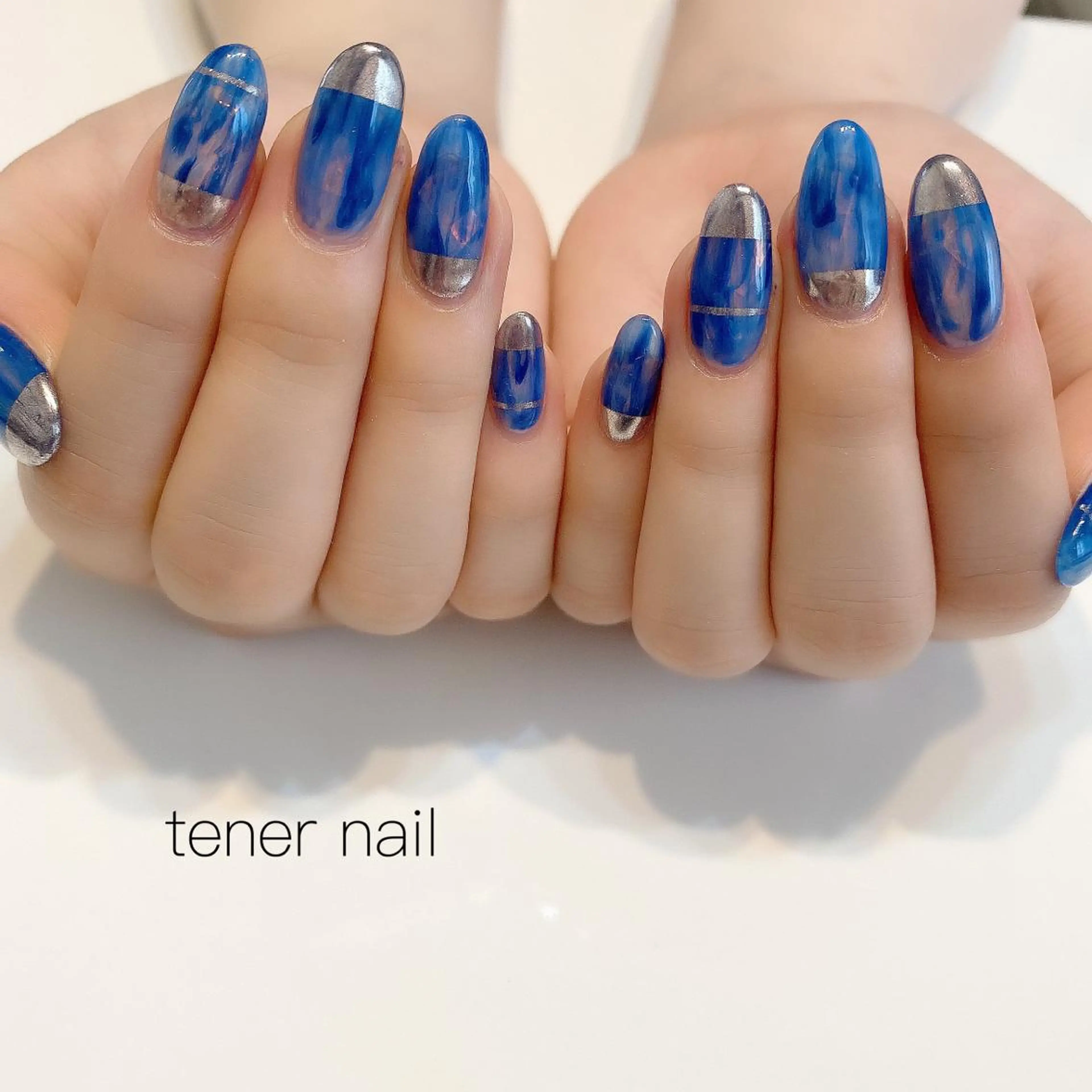 ネイル フレンチネイル ミラーネイル ニュアンスネイル テネルネイル tener nailのネイルデザイン