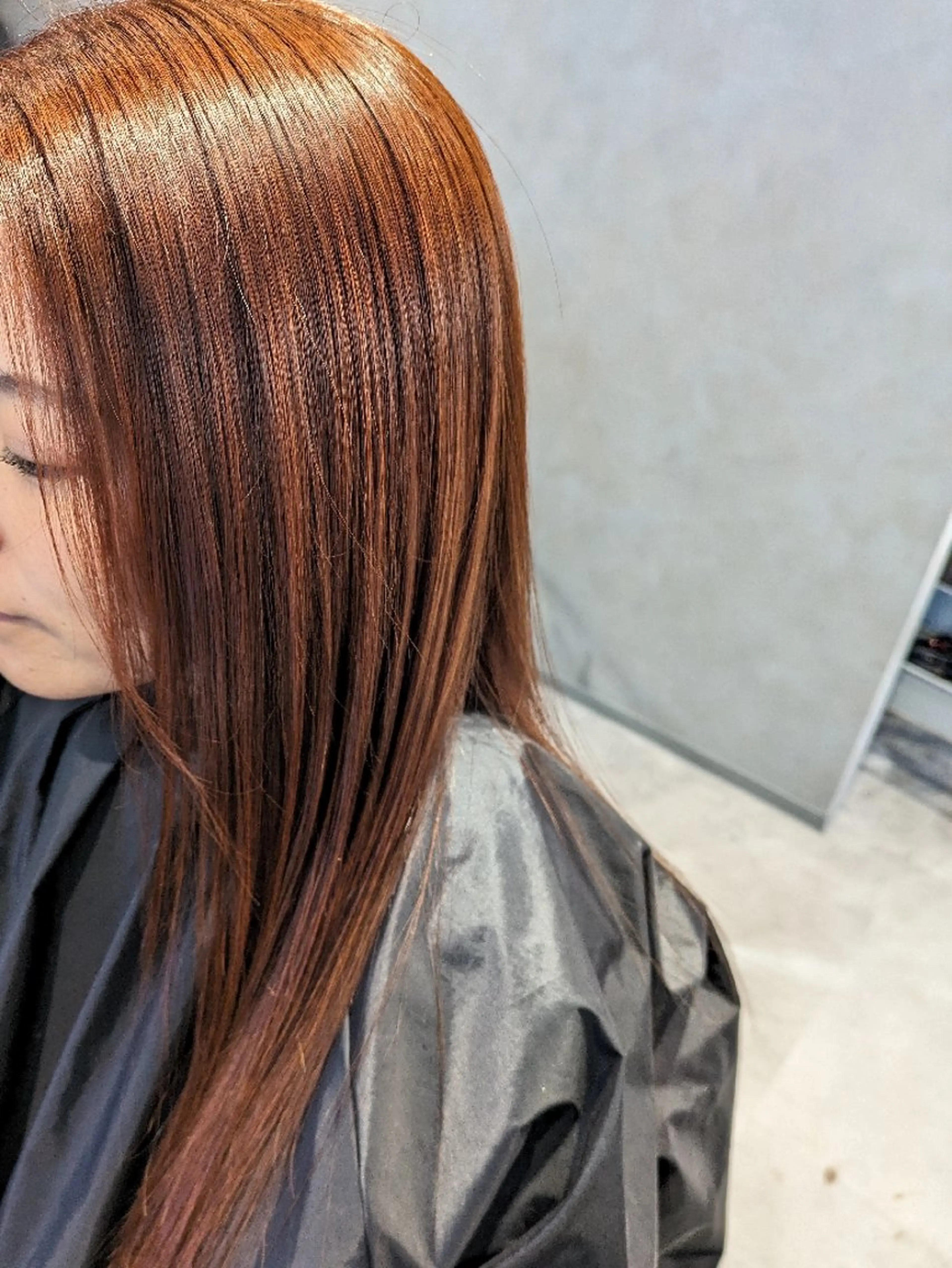 ロング カット ヘアカラー 小國 綾かのヘアスタイル