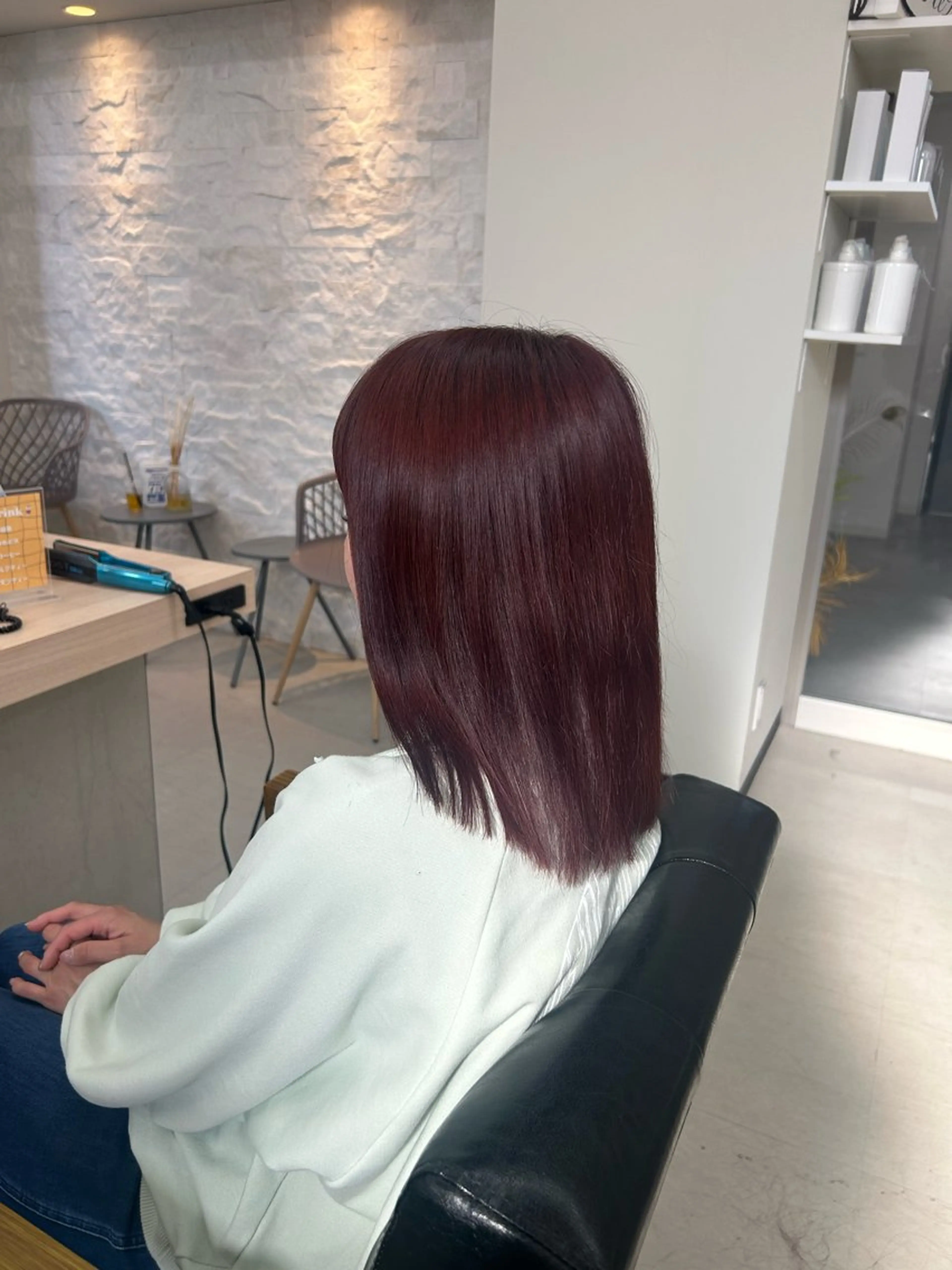 ミディアム カラー カット ヘアカラー 【ALEAP】 sakuraのヘアスタイル