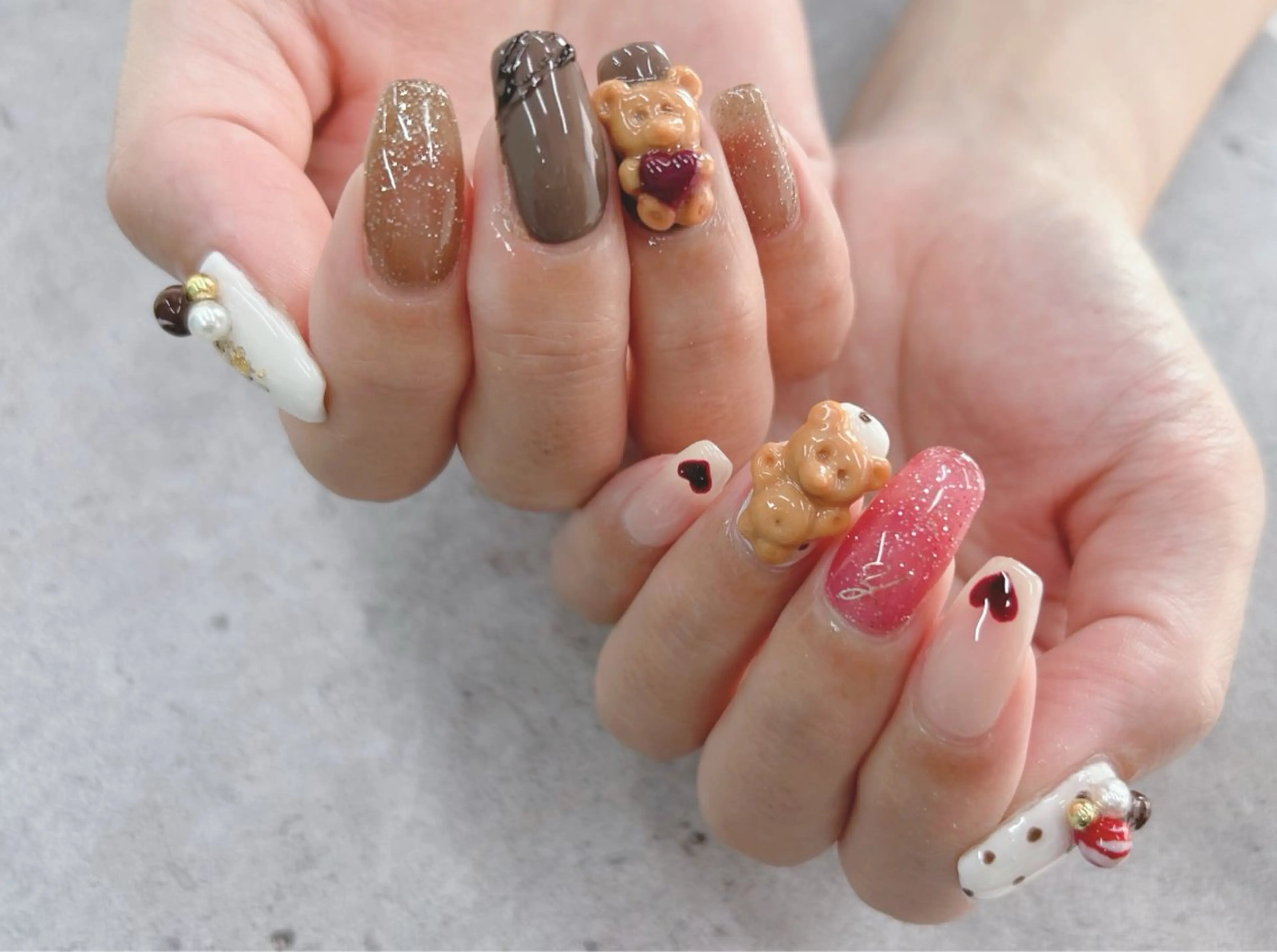 ネイル バレンタイン ハンドネイル Nail Salon agré所属・agré ネイルサロン アグレのネイルデザイン