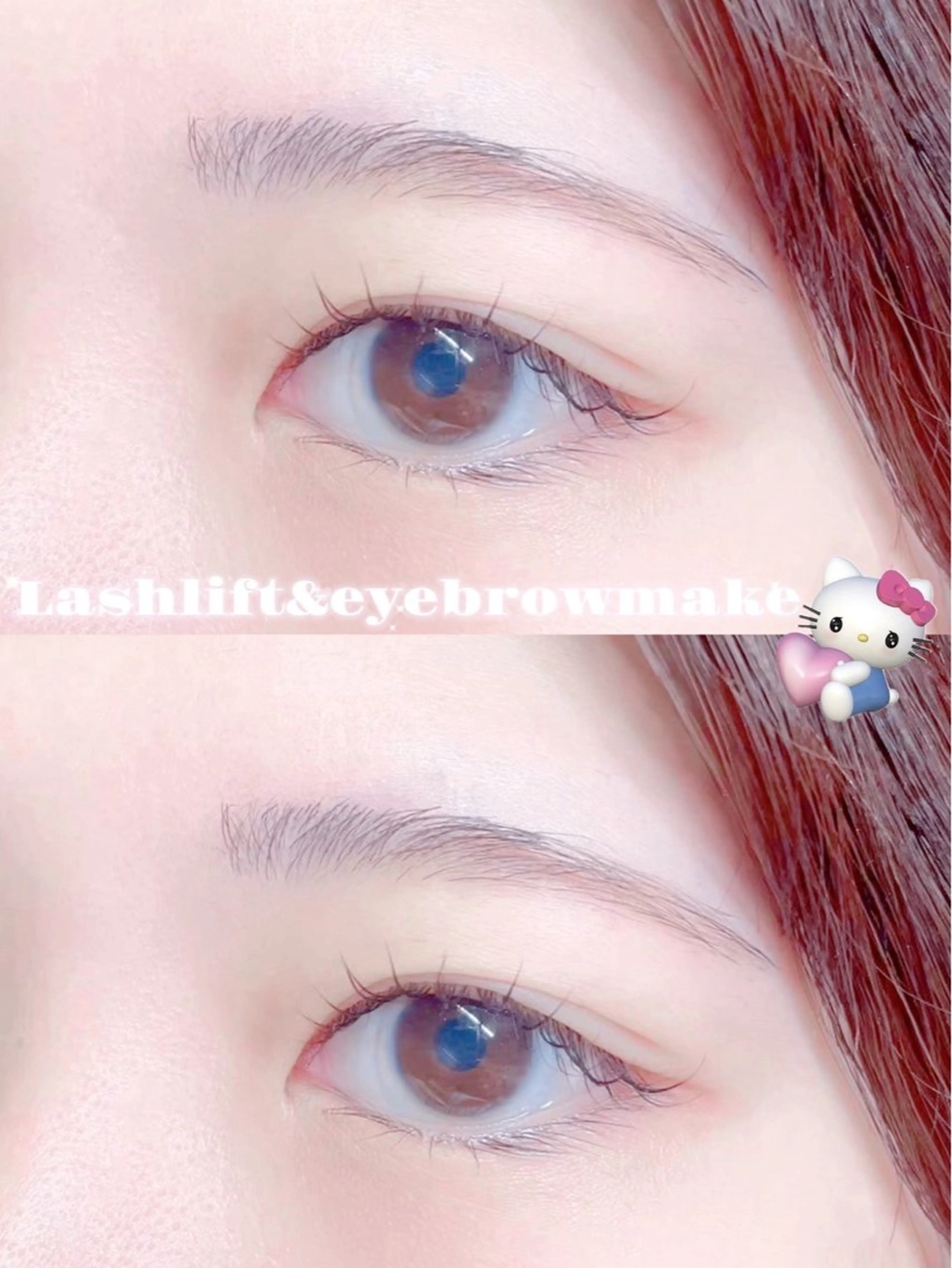 まつ毛パーマ+アイブロウスタイリングの写真