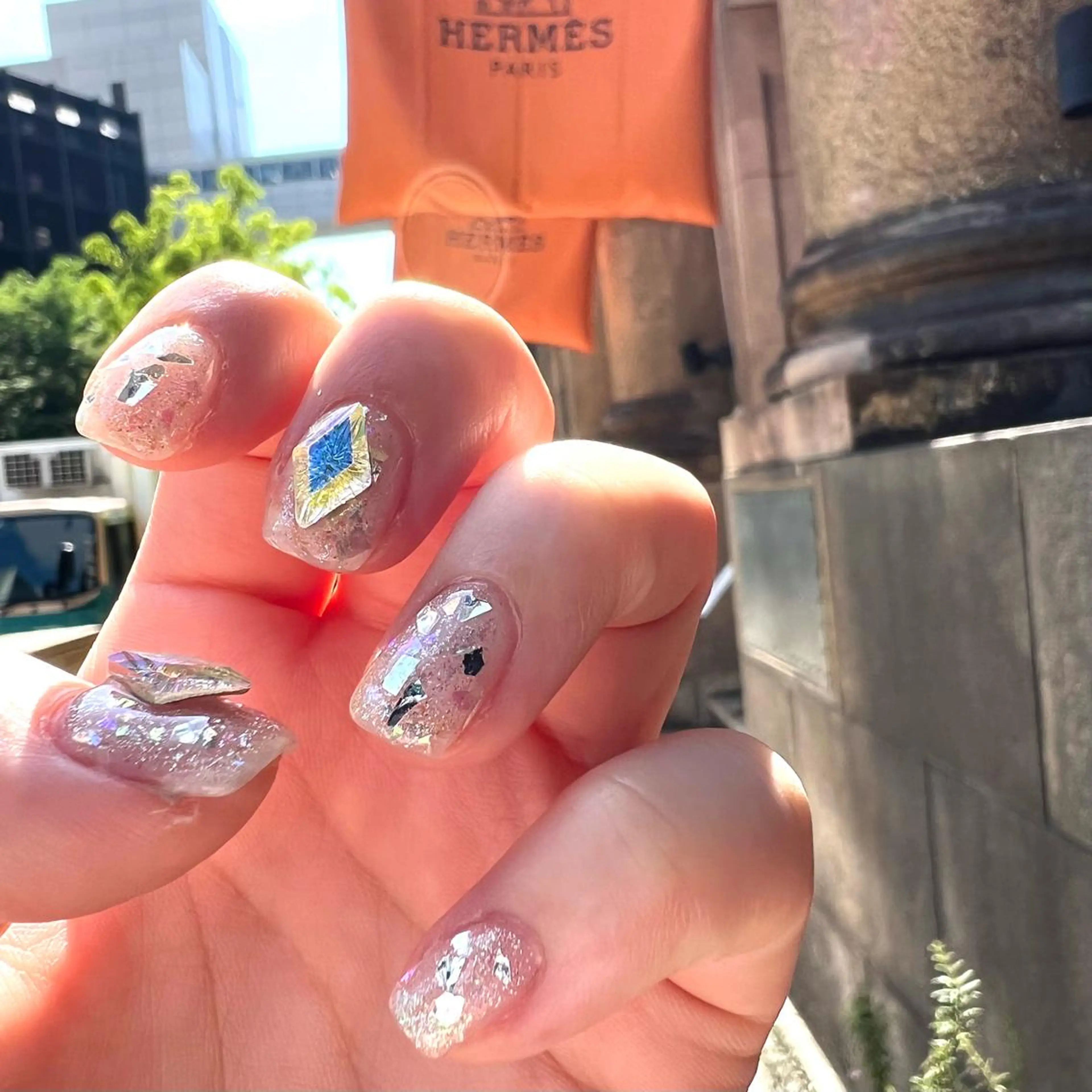 ネイル キラキラネイル ラメ(グリッター) フットネイル ネイルサロン Leung nailのネイルデザイン