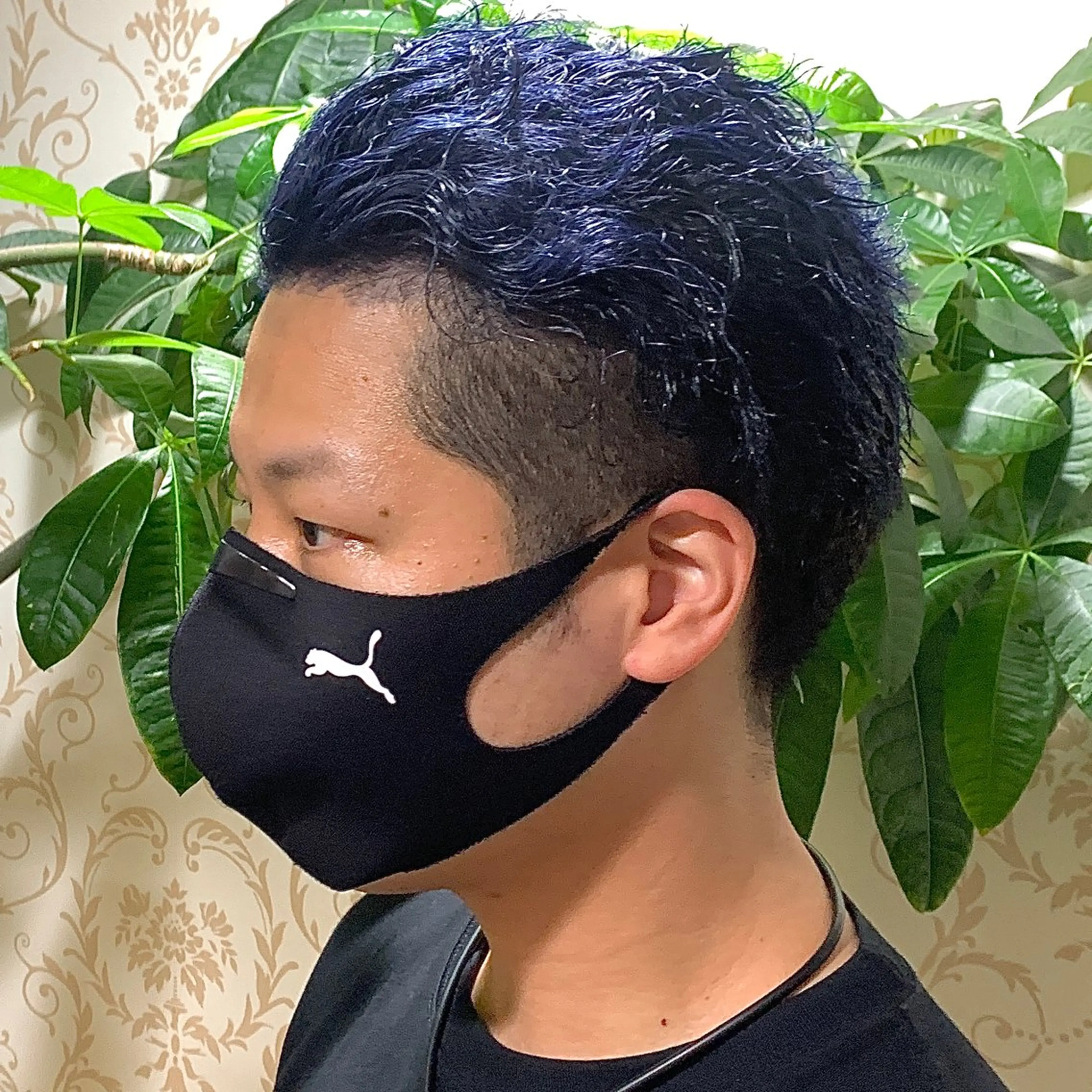 ショート カラー メンズ メンズブリーチ ブリーチ ネイビーカラー メンズパーマ&メンズ 縮毛矯正/平野/渋谷のヘアスタイル