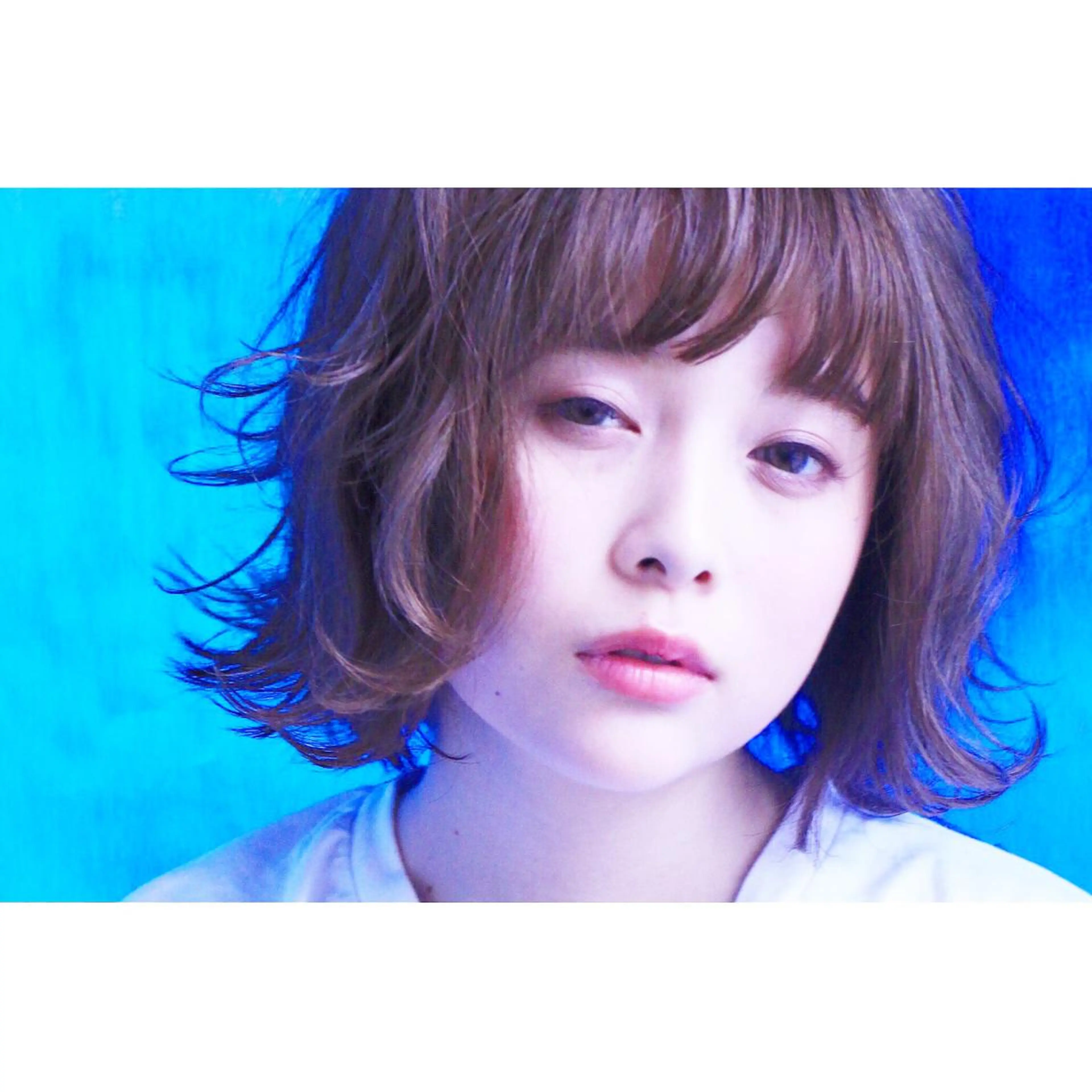 ショート パーマ ボブ ハイライト 髪質改善 韓国風ヘア レイヤーカット カット 河原 亮のヘアスタイル