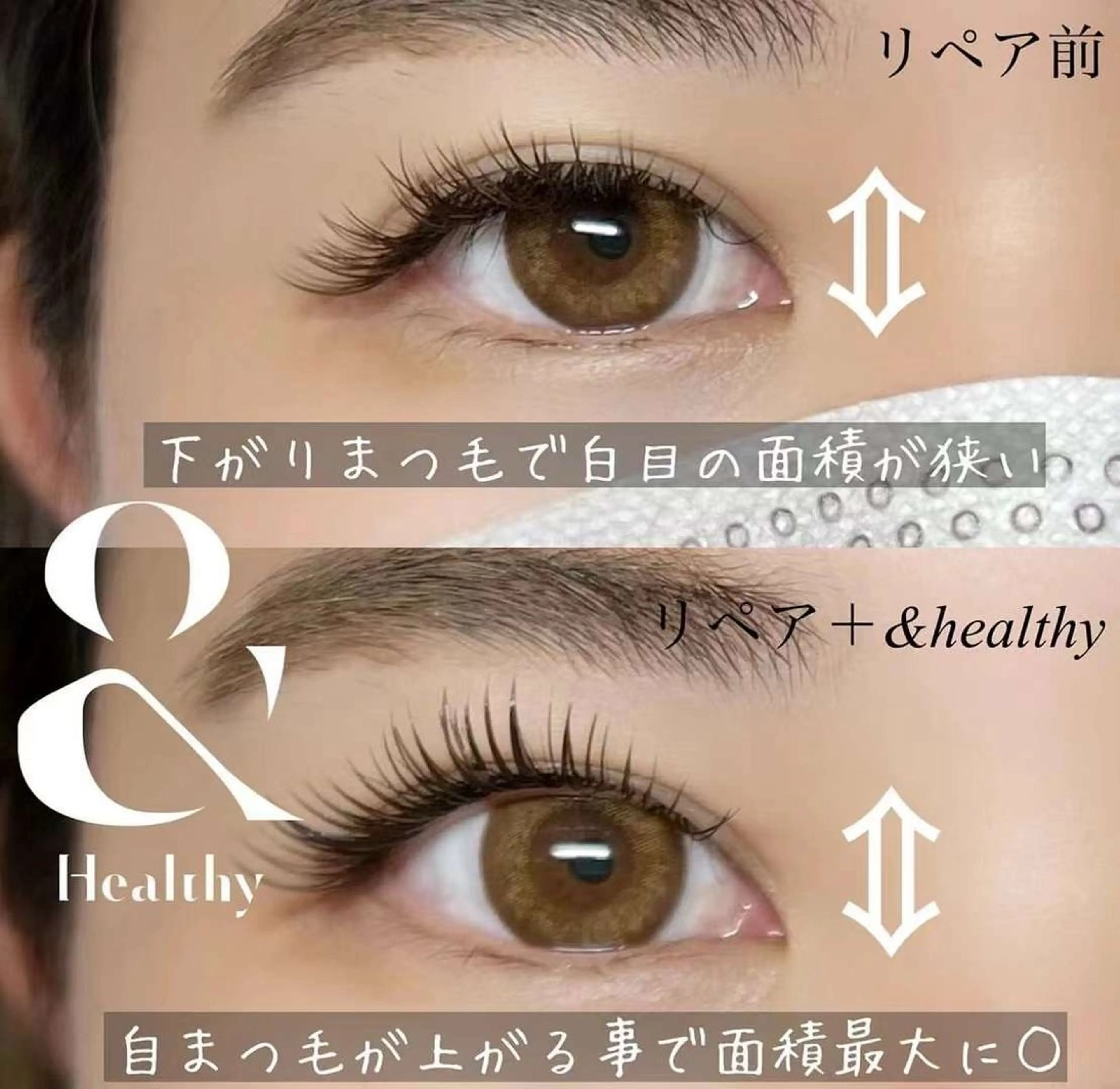 マツエク・マツパ 一重×まつ毛パーマ マツエク Angelic Reina ♥🧸のマツエク・マツパデザイン