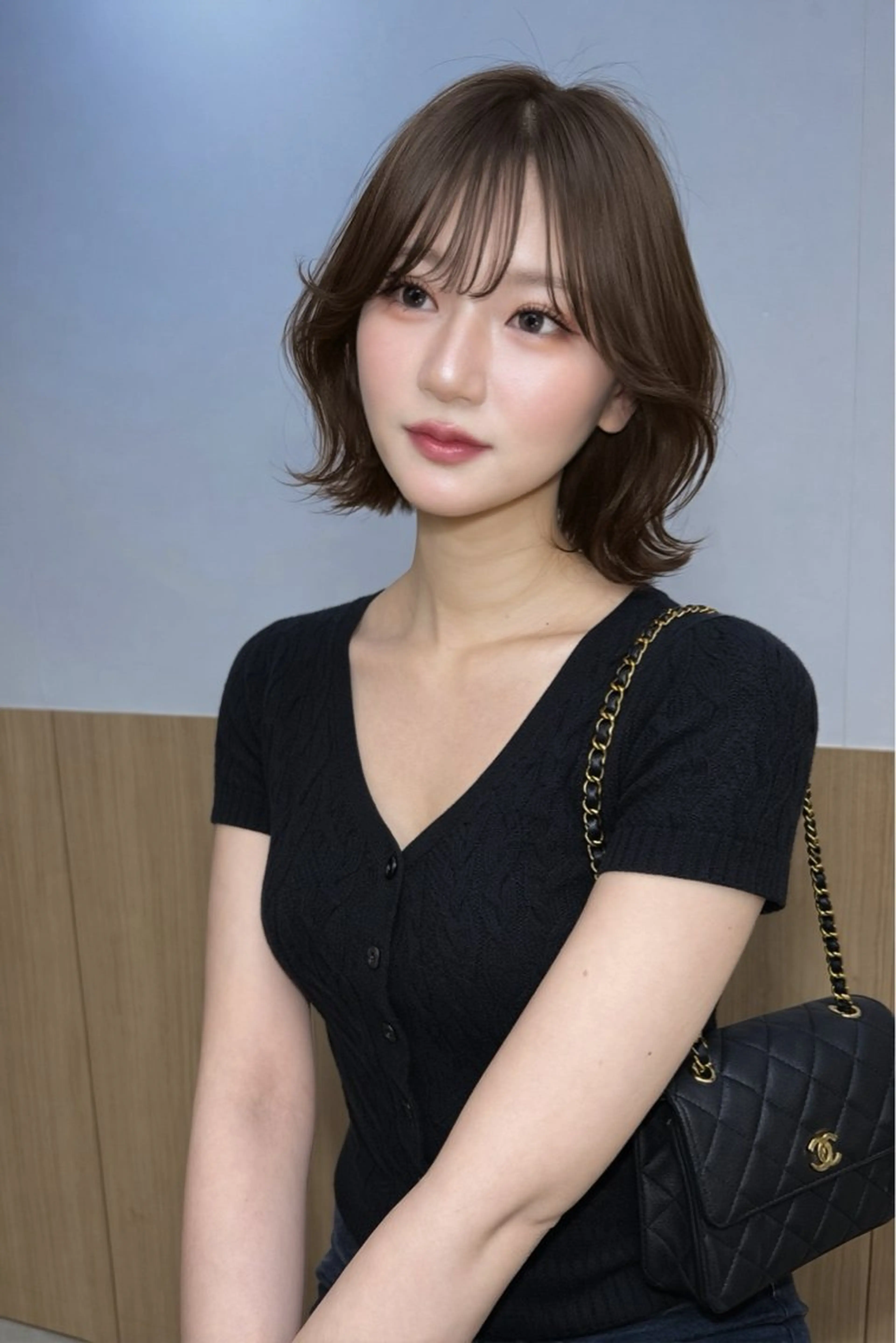 ショート カット 縮毛矯正 トリートメント じょー／ボブ カット/白髪ぼかしのヘアスタイル