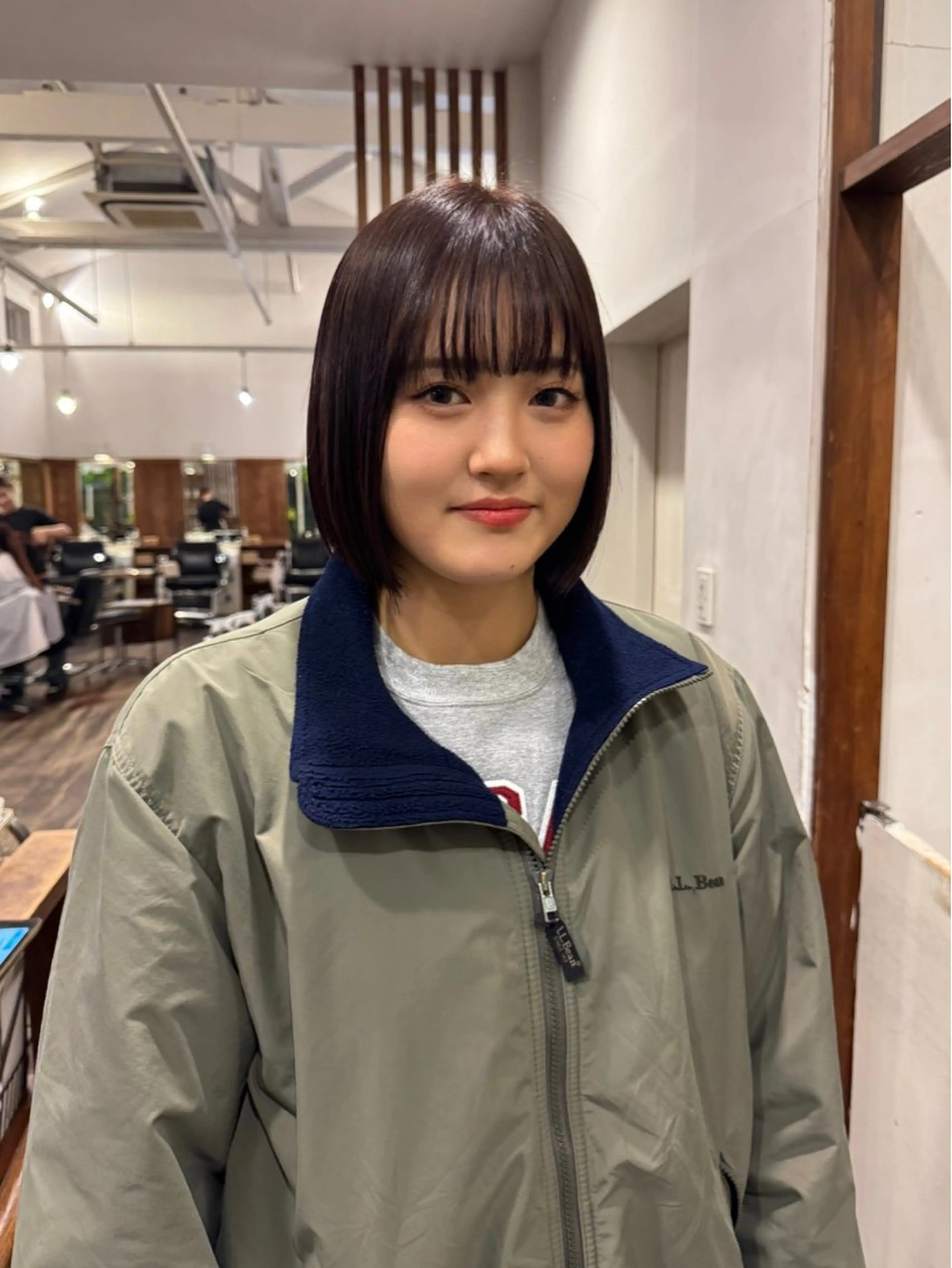 ミディアム カラー カット ヘアカラー MOK大阪梅田店 Asahiのヘアスタイル