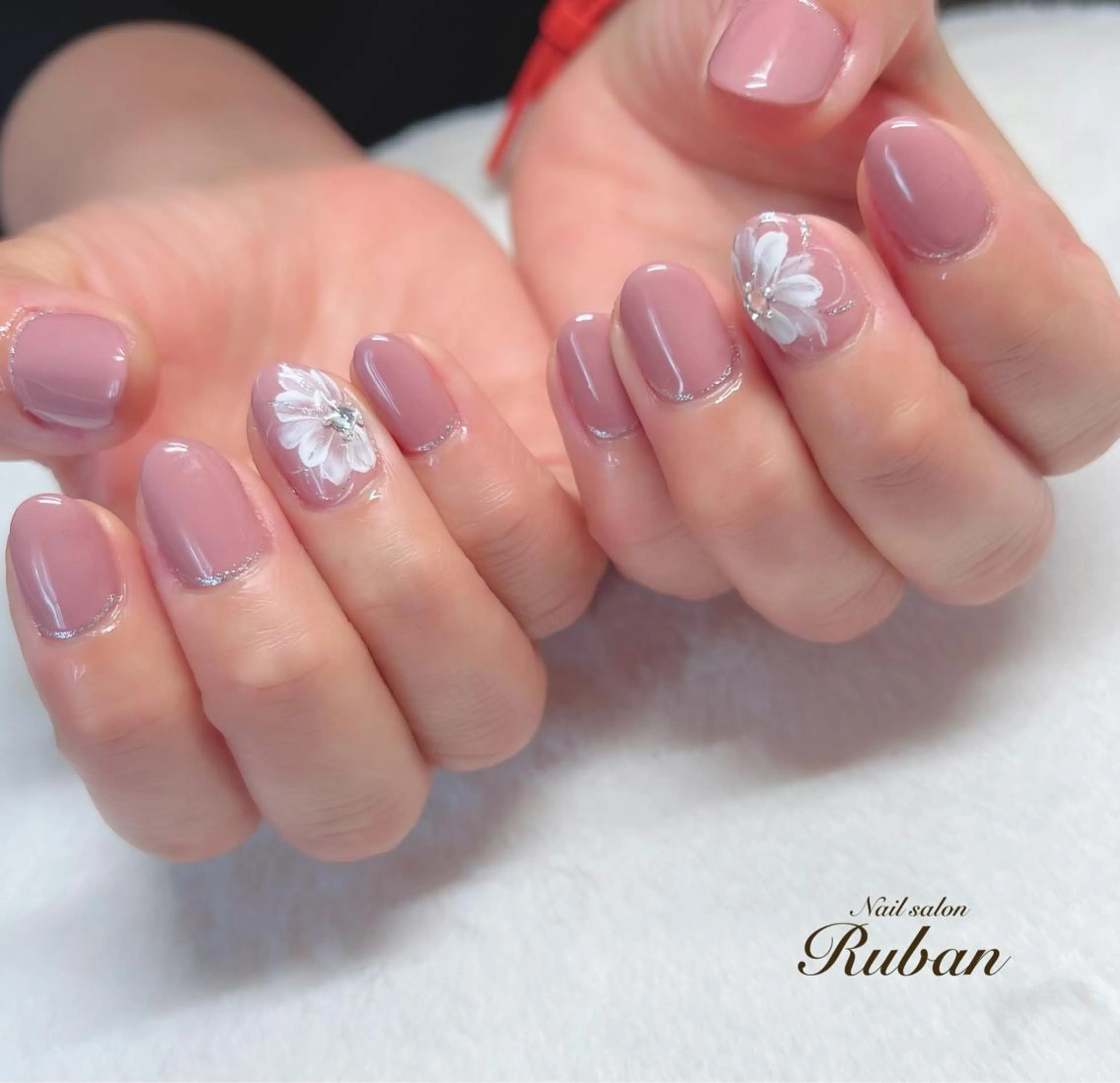 ネイル フラワーネイル 春ネイル Nail salon Rubanのネイルデザイン