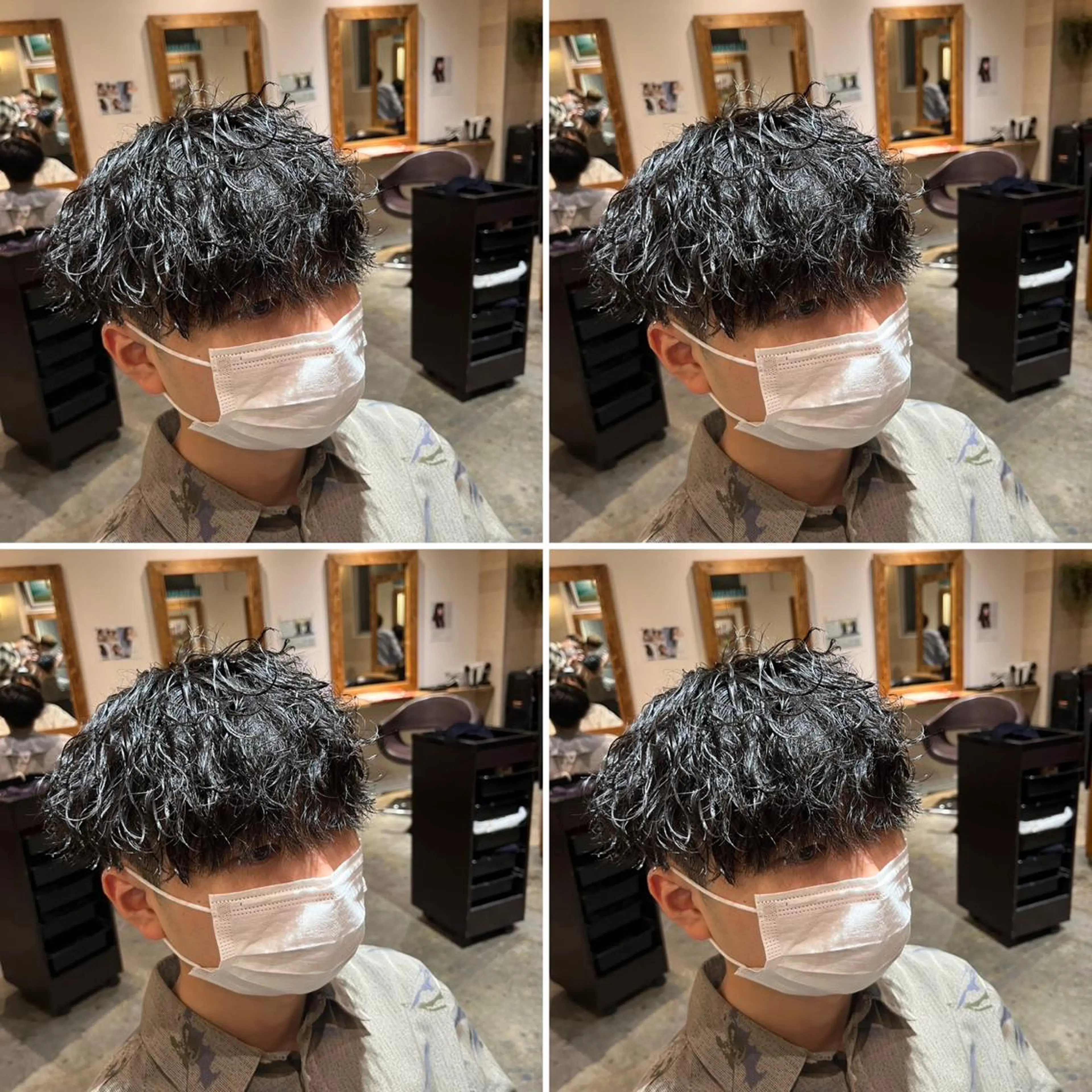 パーマ メンズ カット パーマ トリートメント ヘアセット 💈メンズパーマ特化 店長望月謙二郎💈のヘアスタイル